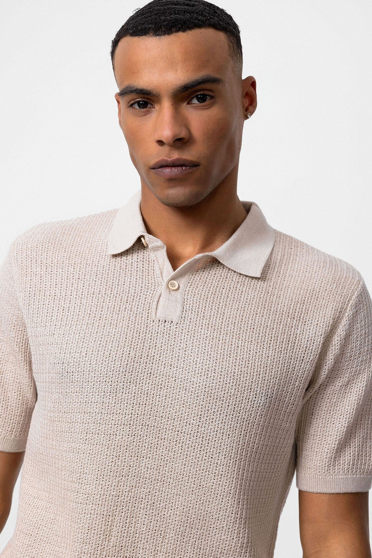 Antioch Polo-Neck Knit Men's T-Shirt