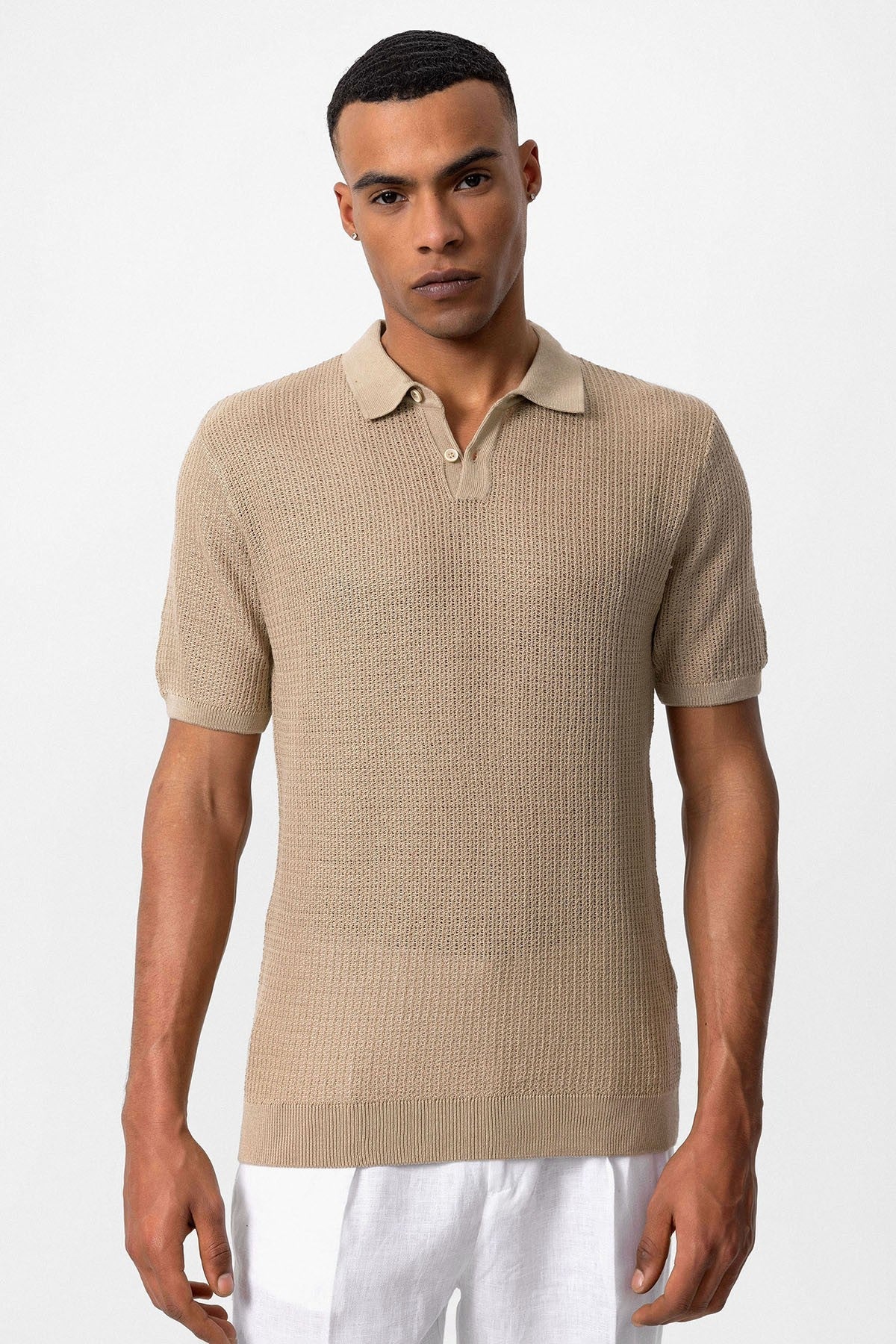Antioch Polo-Neck Knit Men's T-Shirt
