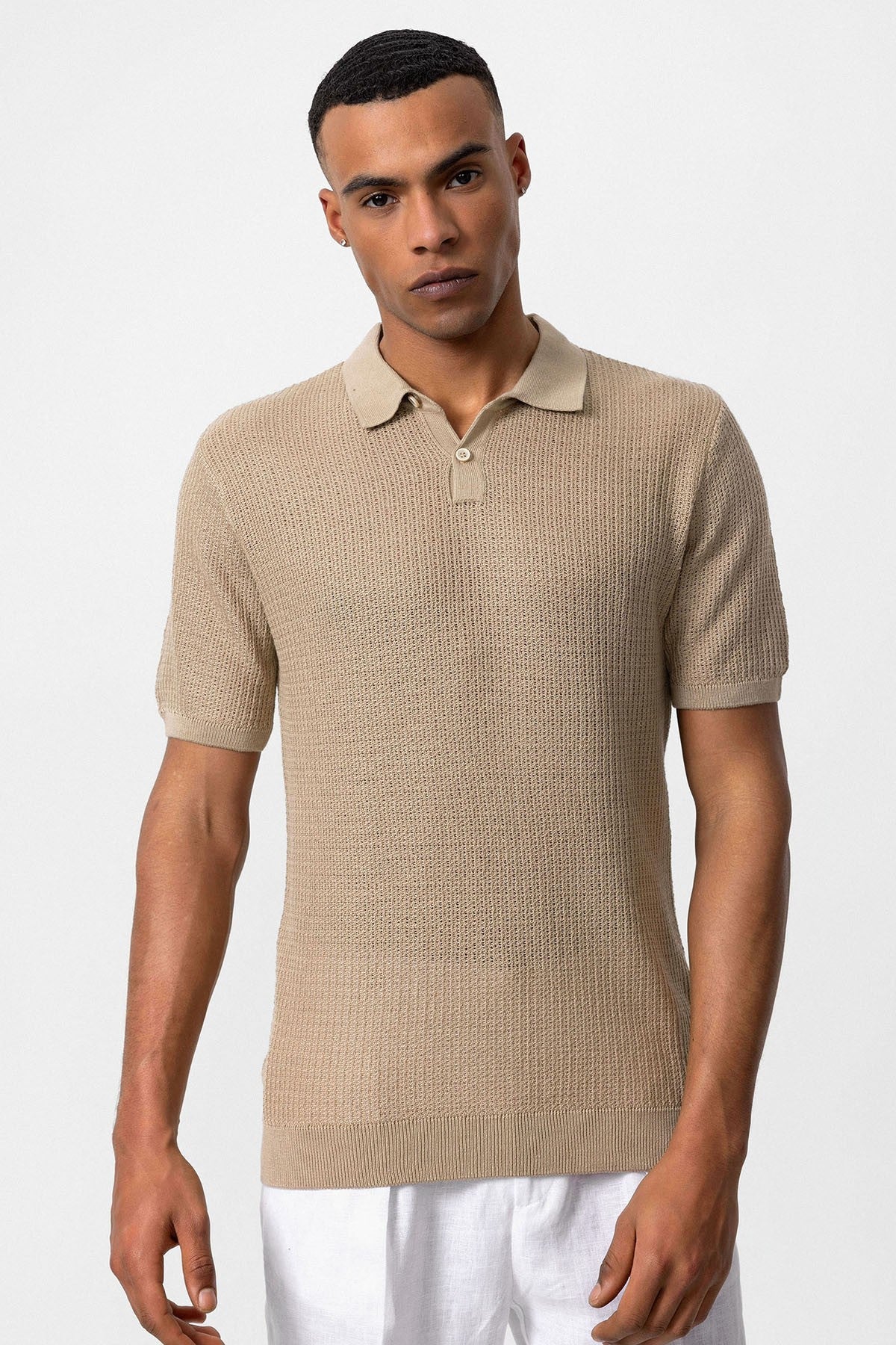 Antioch Polo-Neck Knit Men's T-Shirt