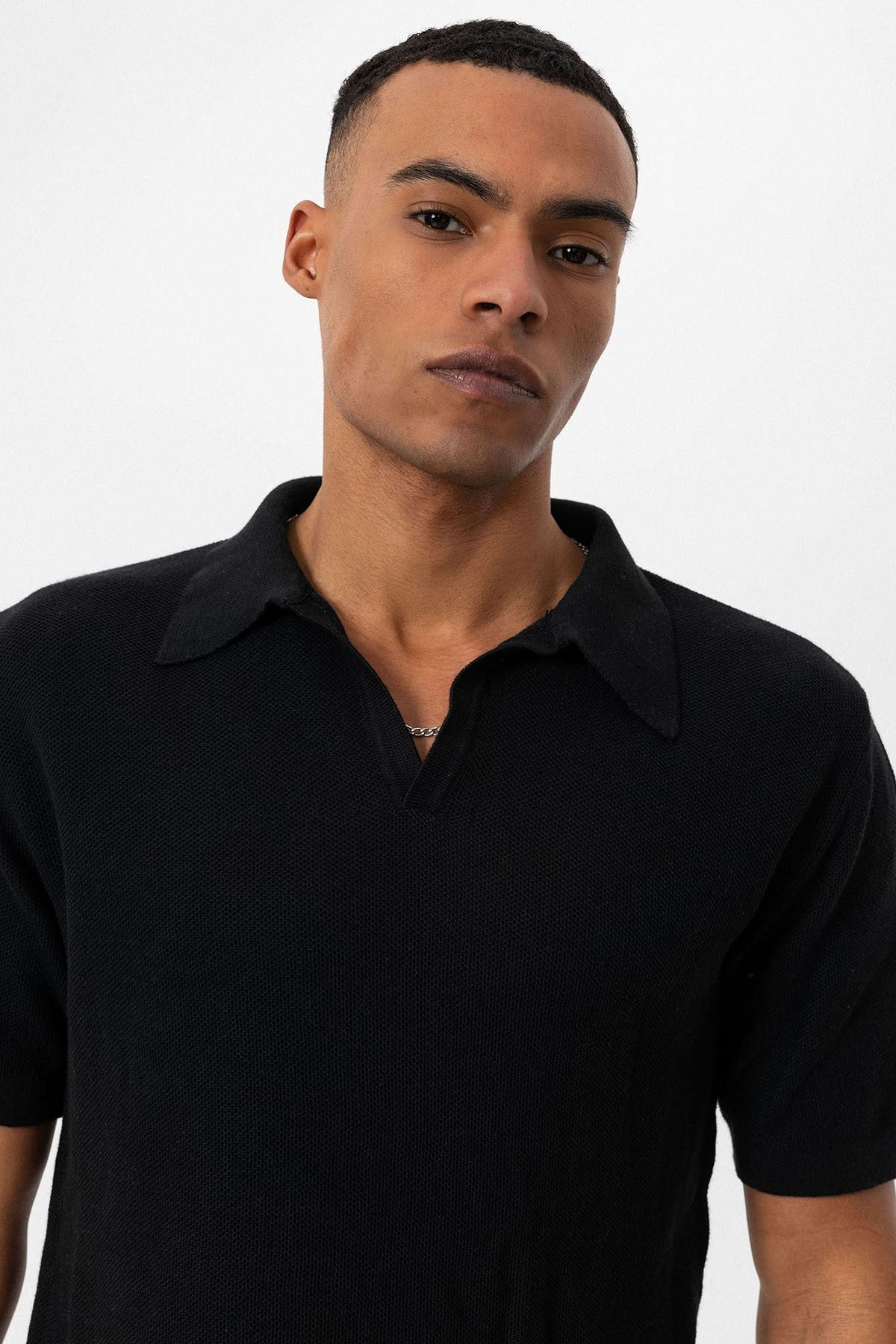 Antioch Polo-Neck Men's Knit T-Shirt