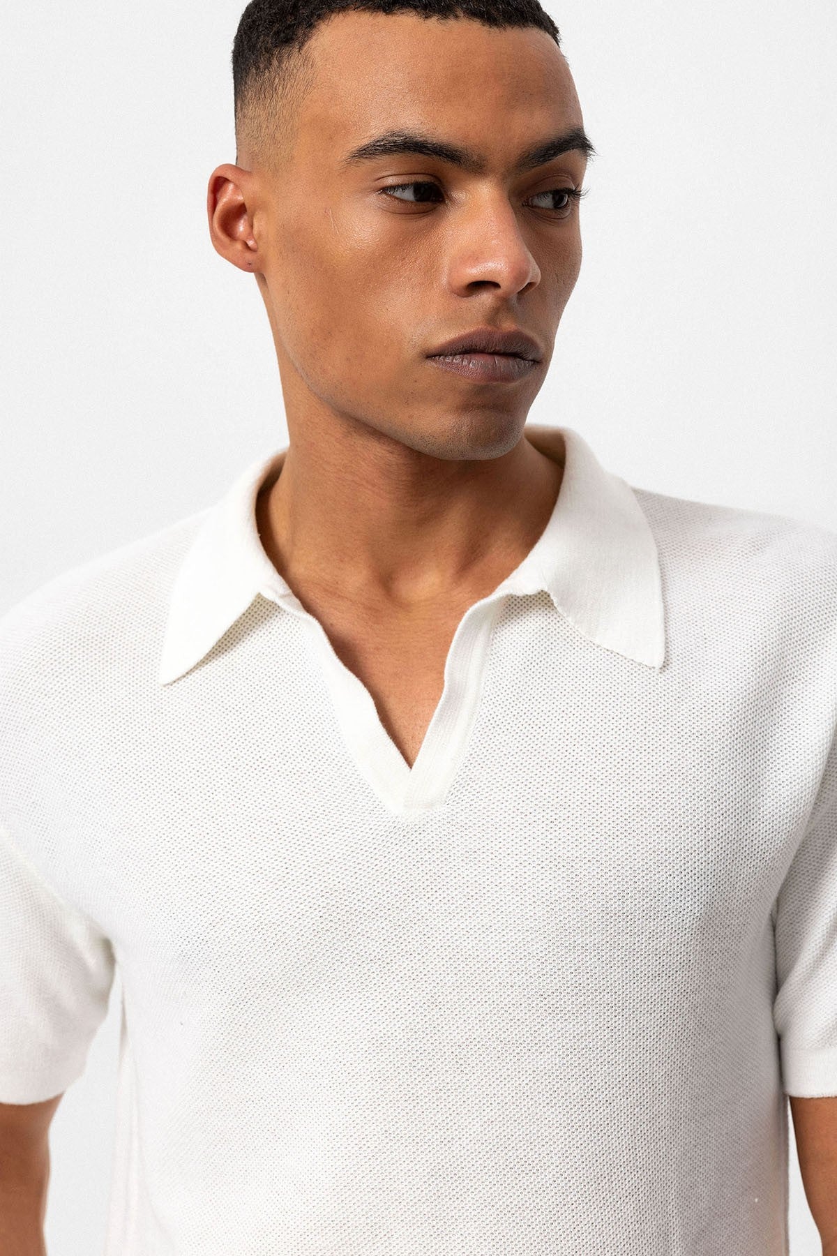 Antioch Polo-Neck Men's Knit T-Shirt
