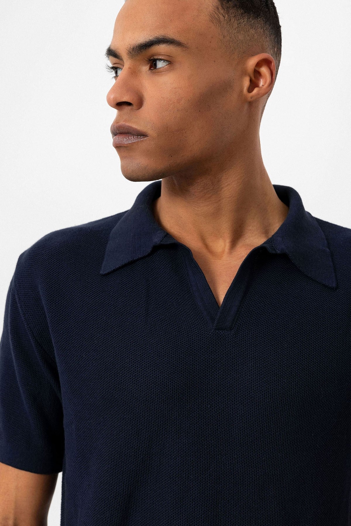 Antioch Polo-Neck Men's Knit T-Shirt