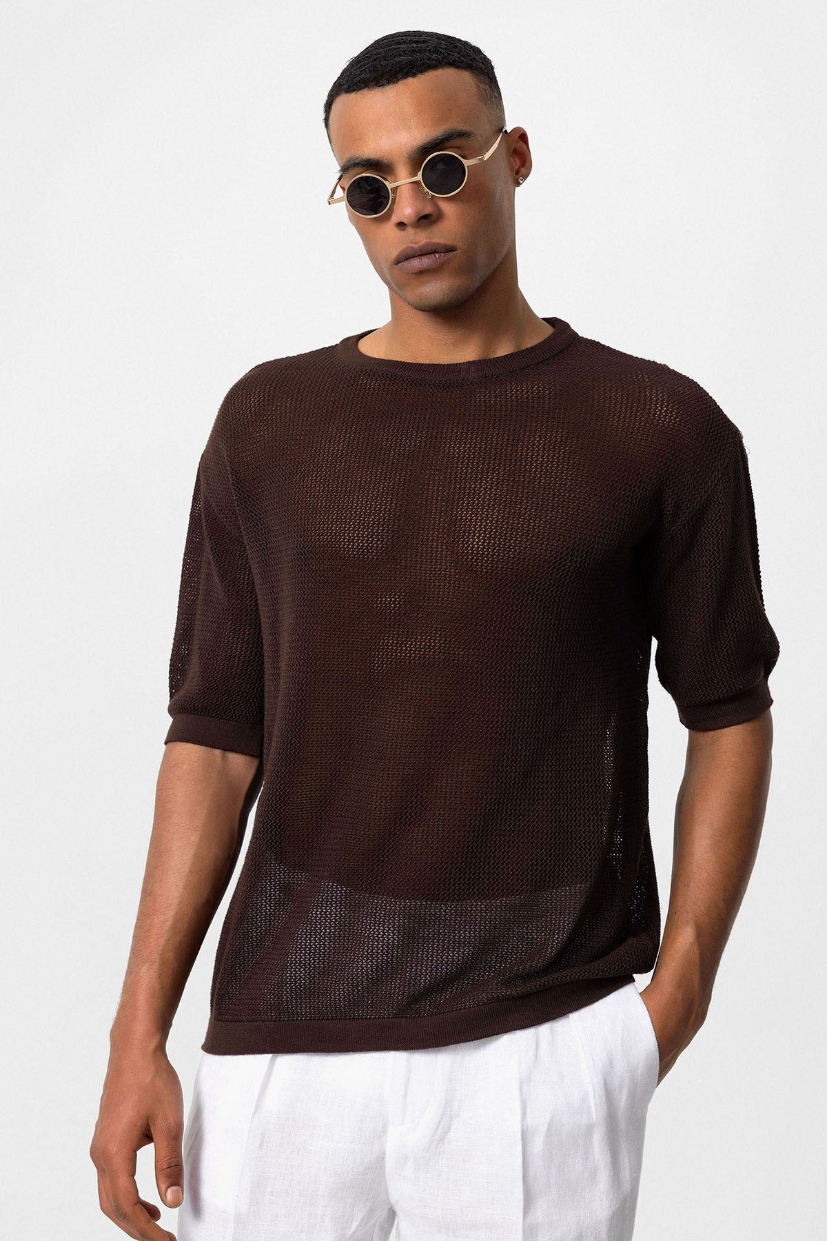 Antioch Oversized Openwork Men's T-Shirt