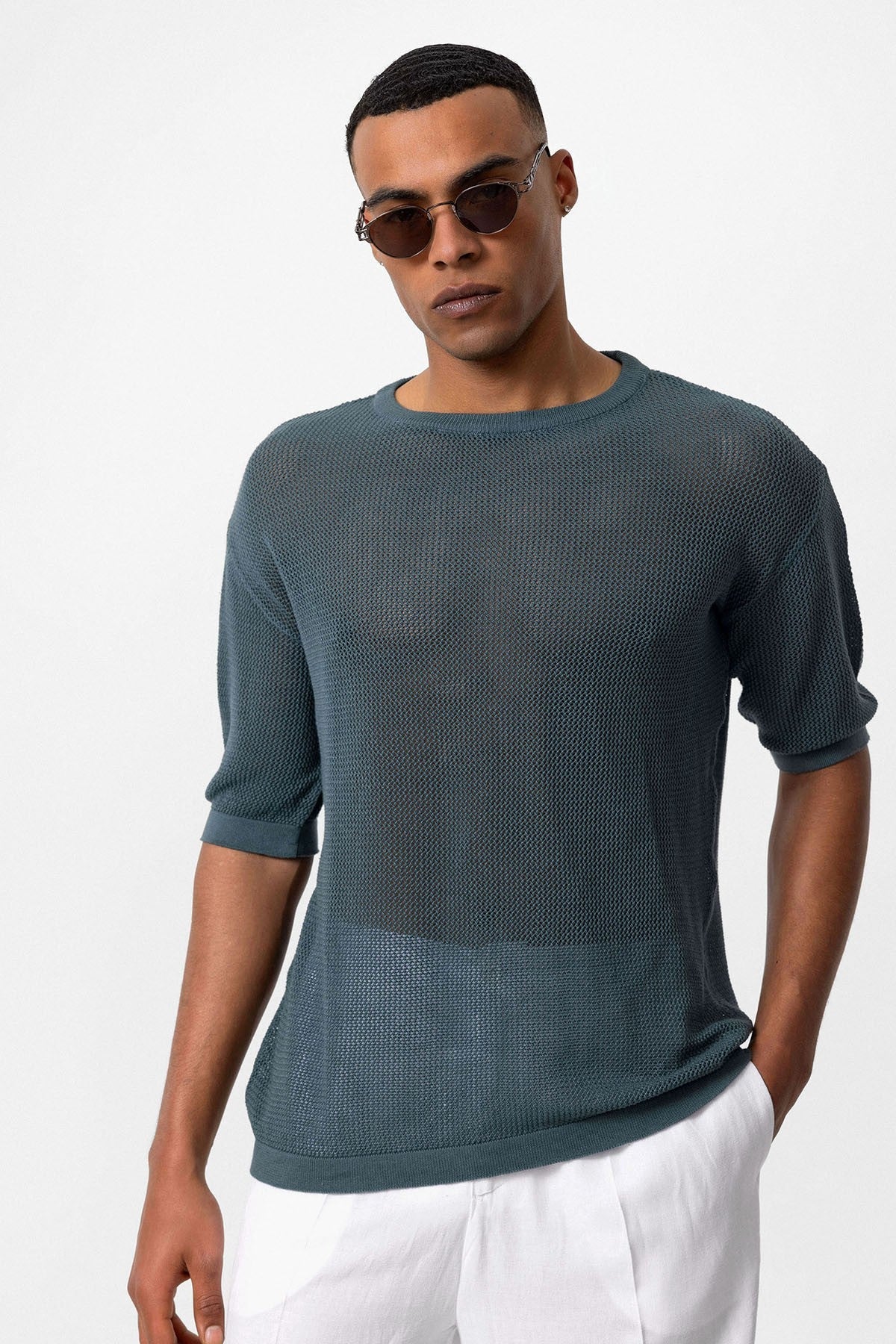 Antioch Oversized Openwork Men's T-Shirt