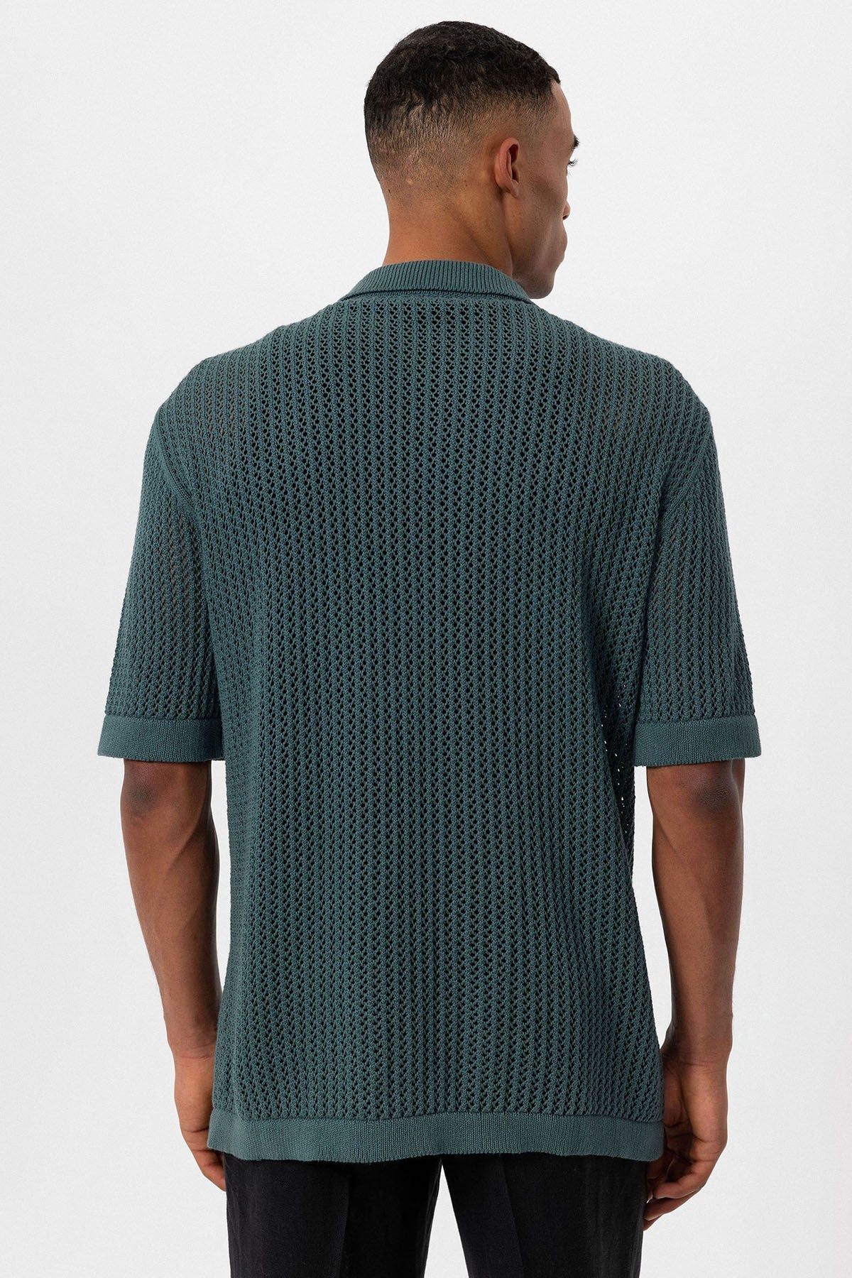 Antioch Short-Sleeved Openwork Men's Shirt
