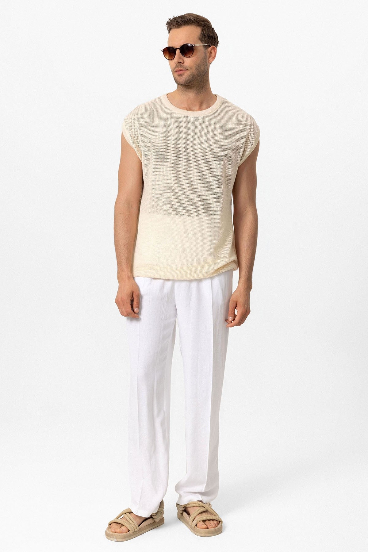 Antioch Sleeveless Openwork Men's T-Shirt