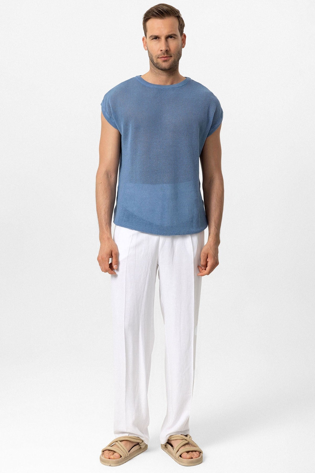 Antioch Sleeveless Openwork Men's T-Shirt