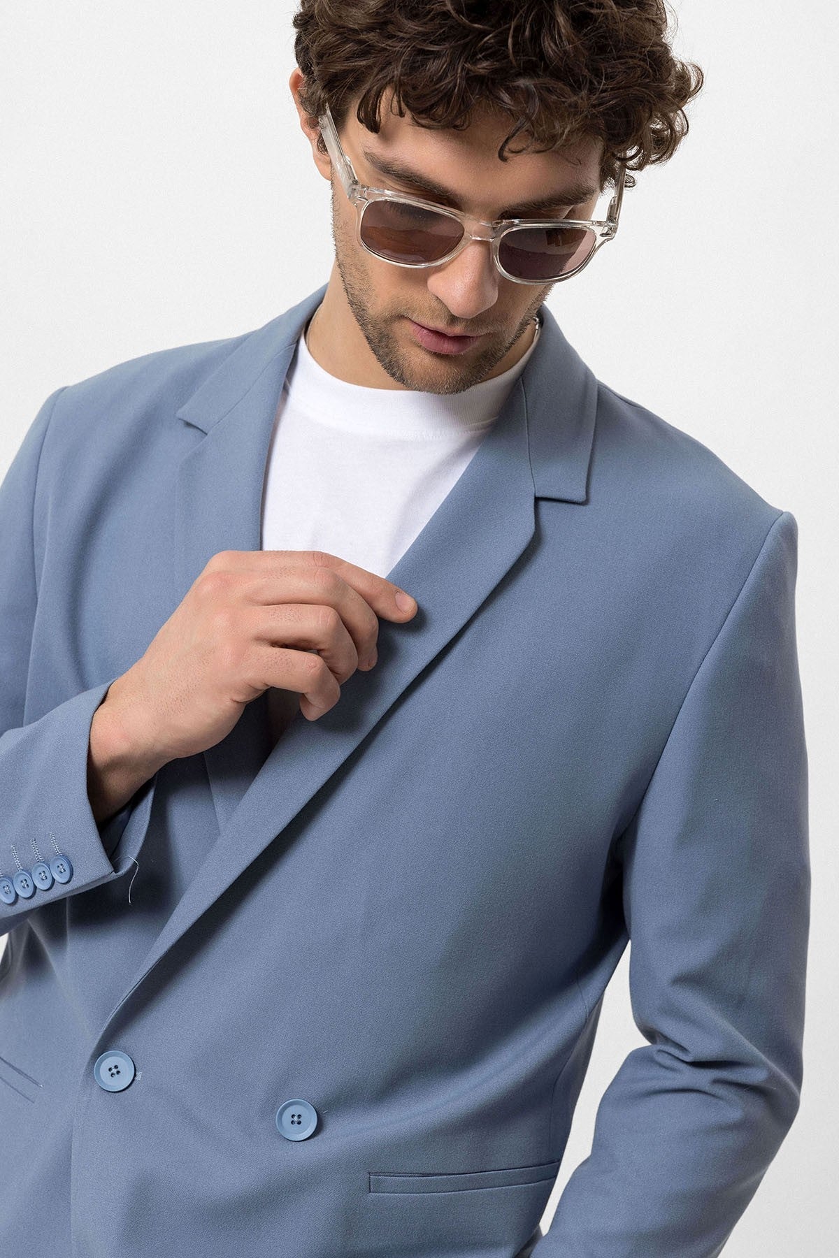 Antioch Single-Button Double-Breasted Men's Blazer