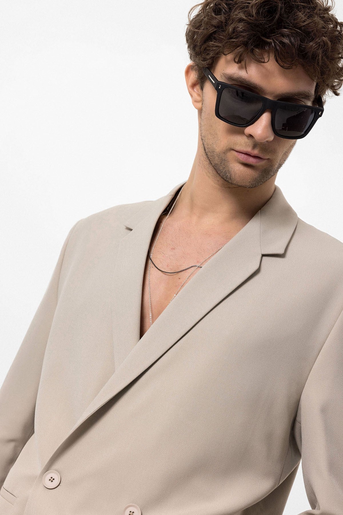 Antioch Single-Button Double-Breasted Men's Blazer