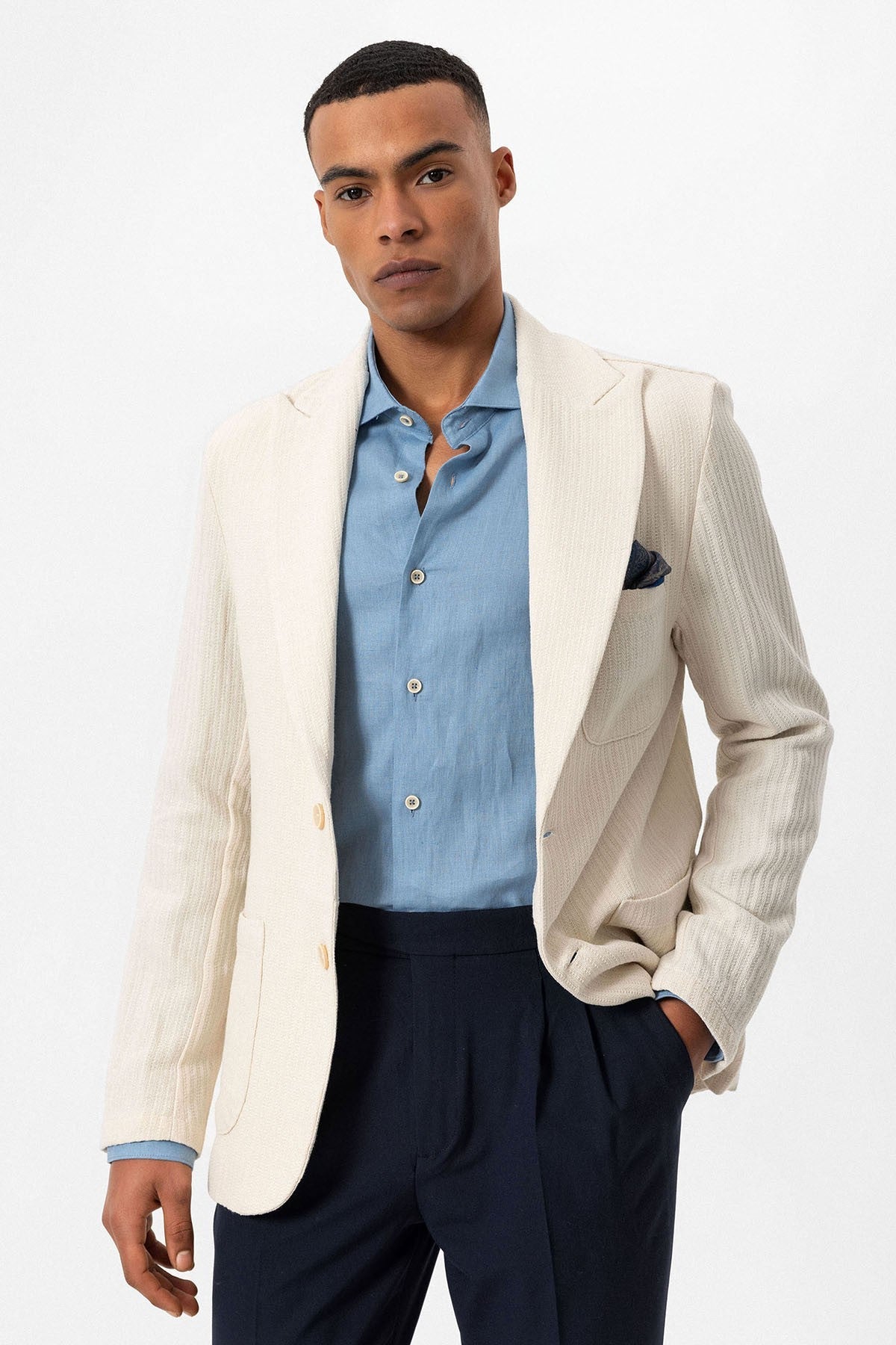 Antioch Men's Blazer Jacket with Side Pockets, Unlined