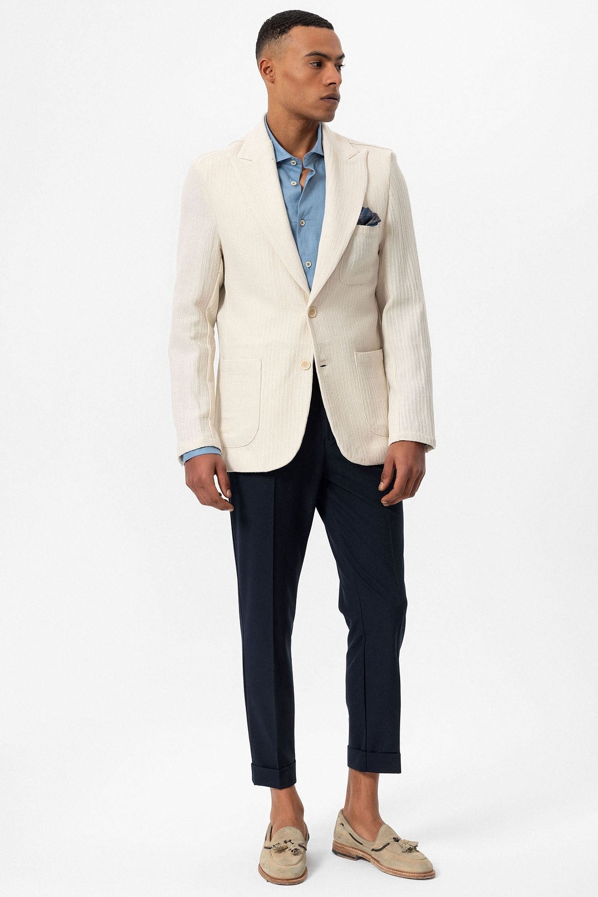 Antioch Men's Blazer Jacket with Side Pockets, Unlined