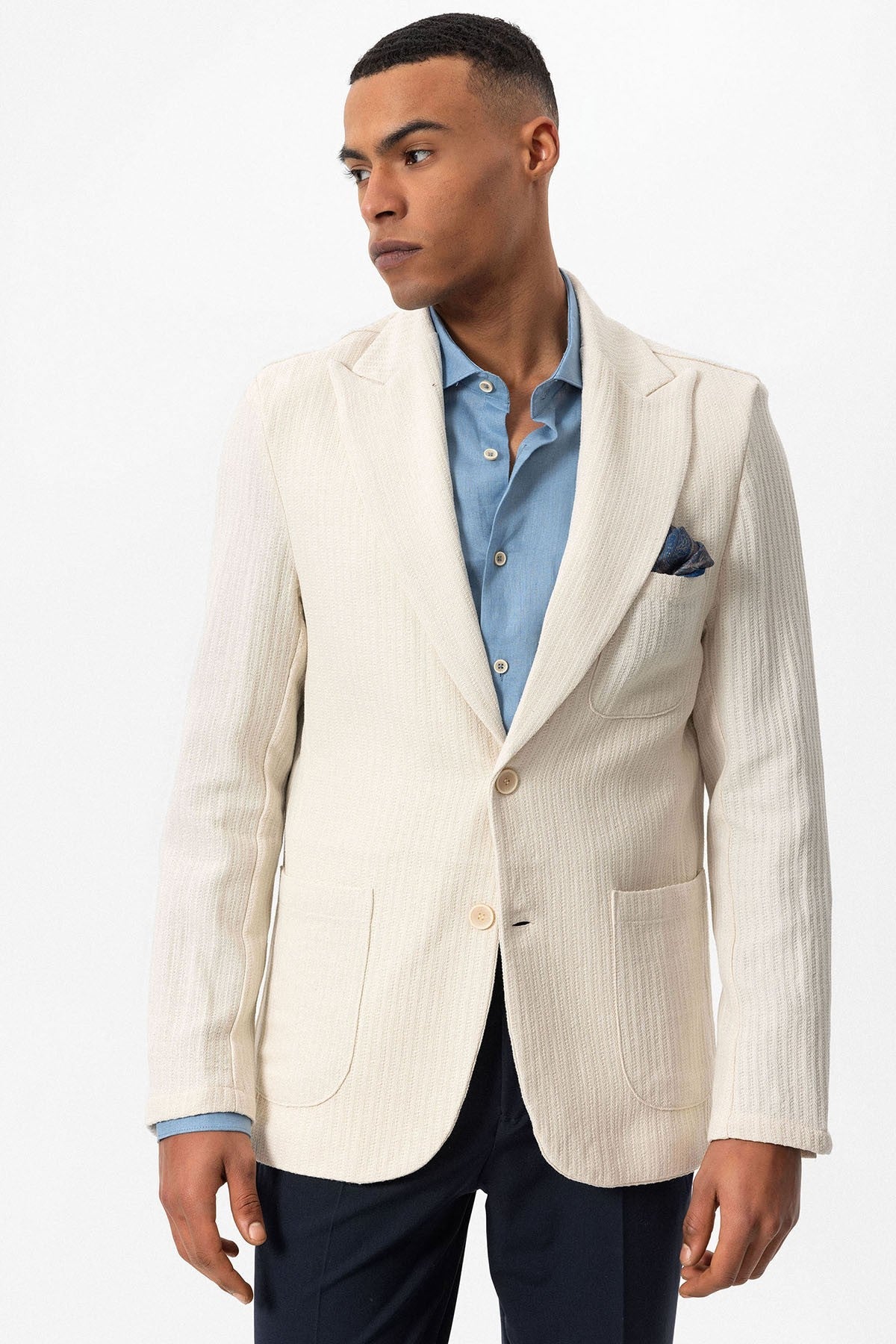 Antioch Men's Blazer Jacket with Side Pockets, Unlined
