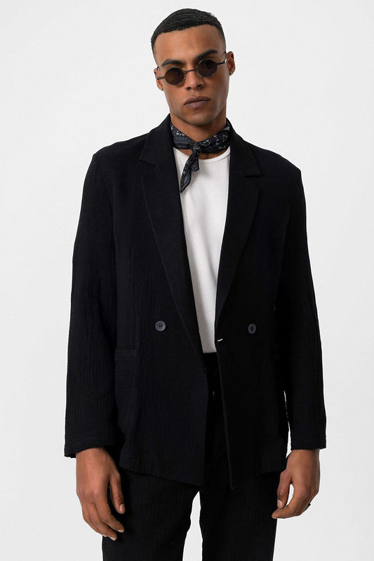 Antioch Double-Breasted Unlined Men's Blazer