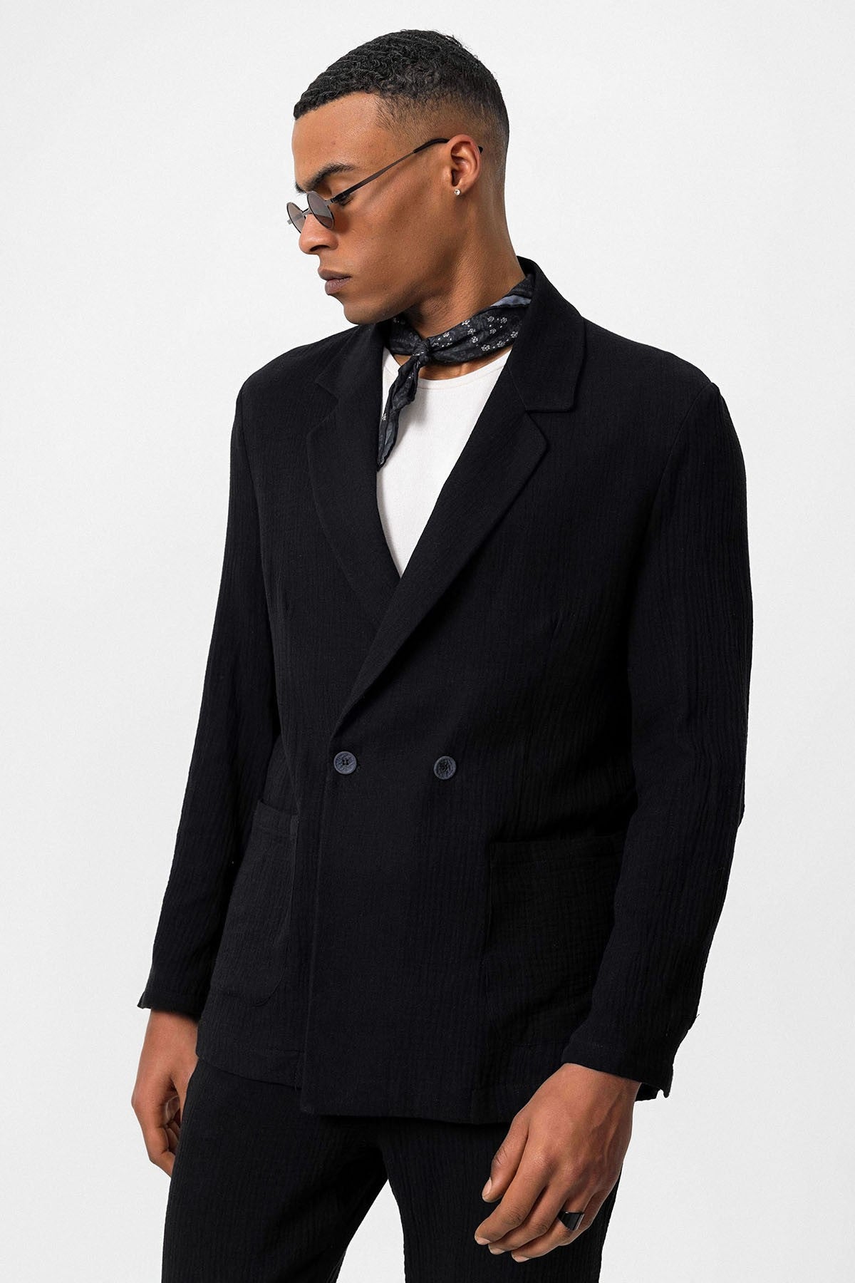 Antioch Double-Breasted Unlined Men's Blazer