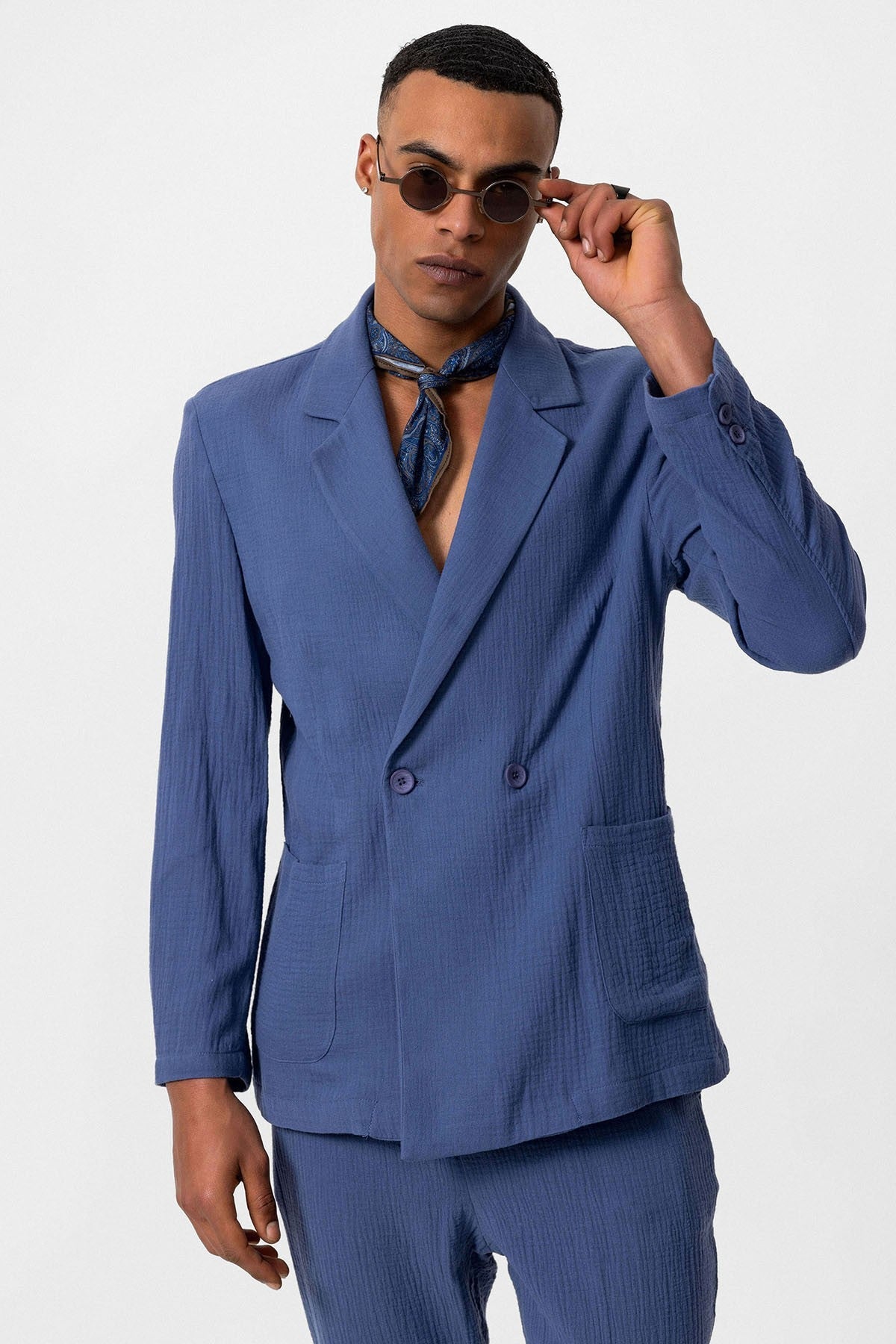 Antioch Double-Breasted Unlined Men's Blazer