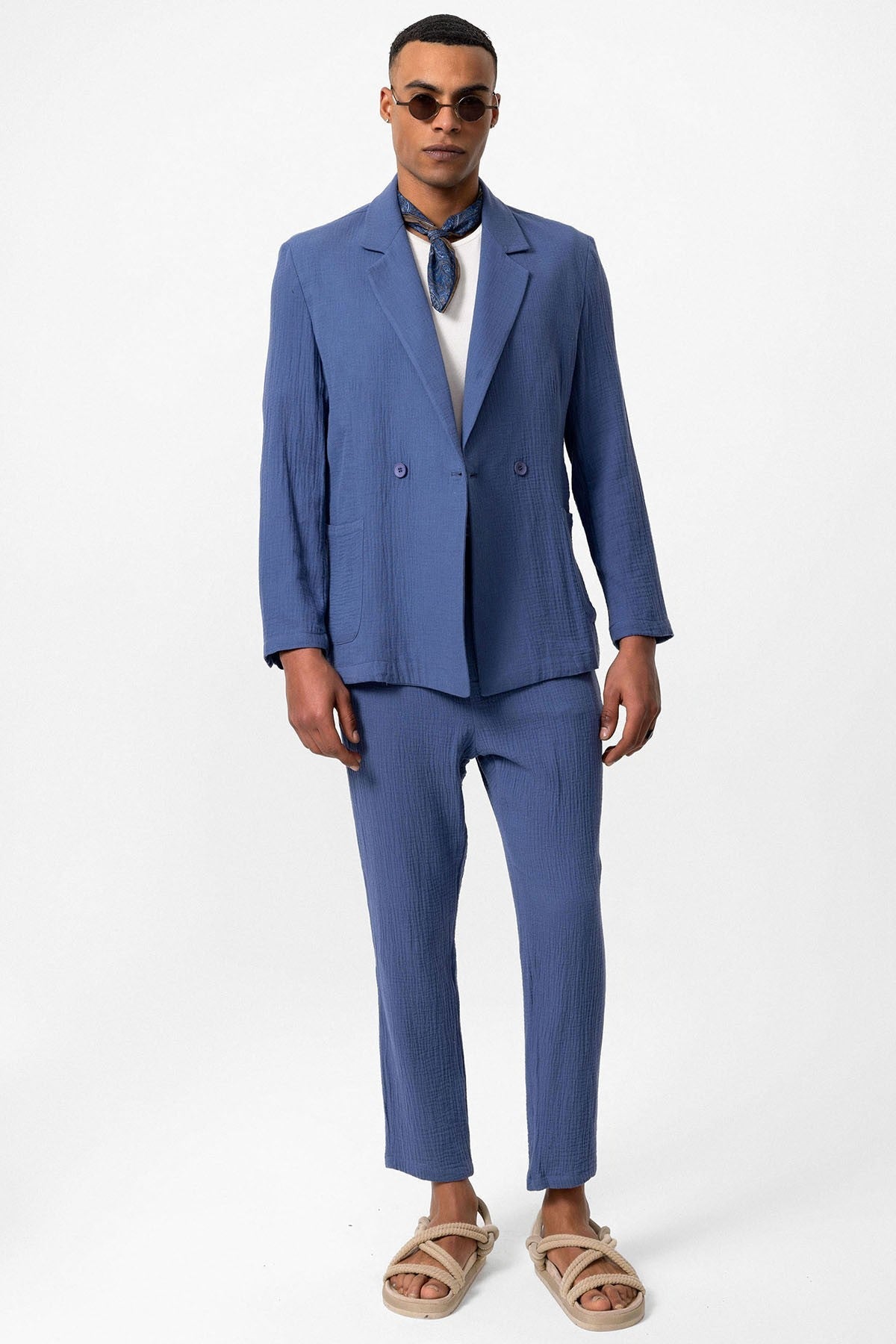 Antioch Double-Breasted Unlined Men's Blazer