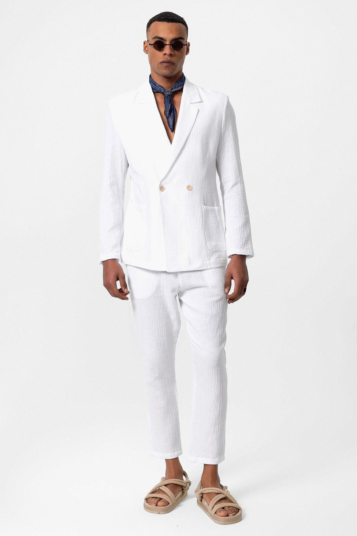 Antioch Double-Breasted Unlined Men's Blazer