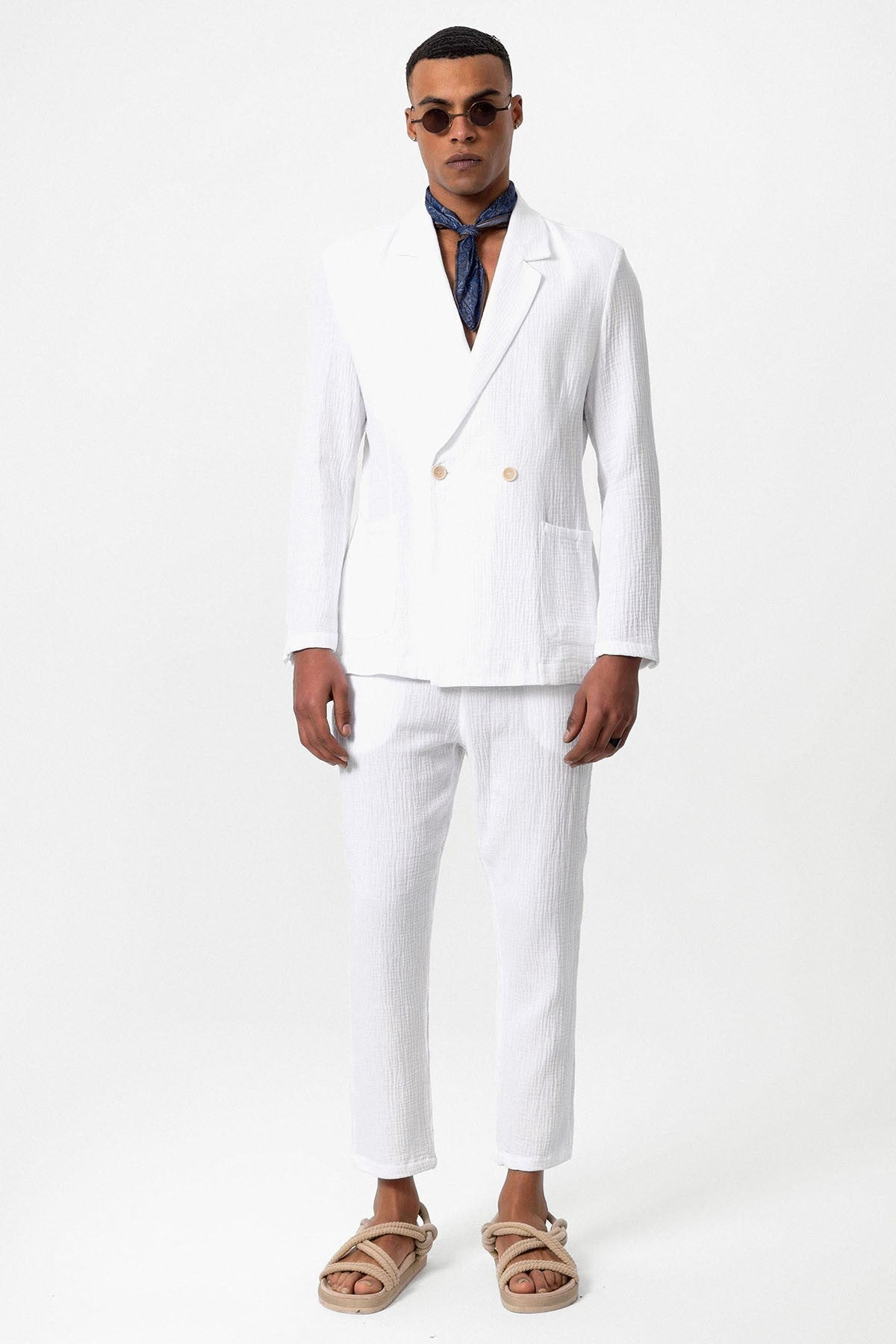 Antioch Double-Breasted Unlined Men's Blazer