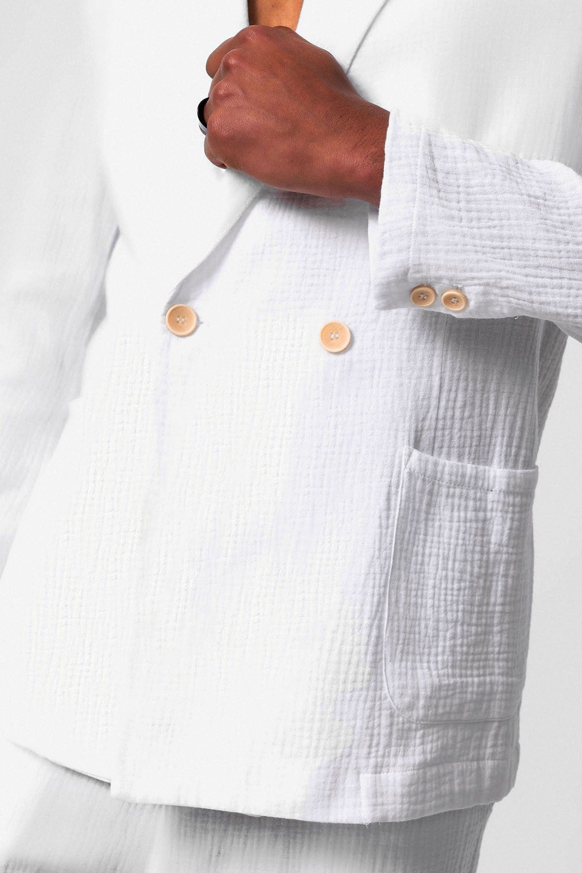 Antioch Double-Breasted Unlined Men's Blazer