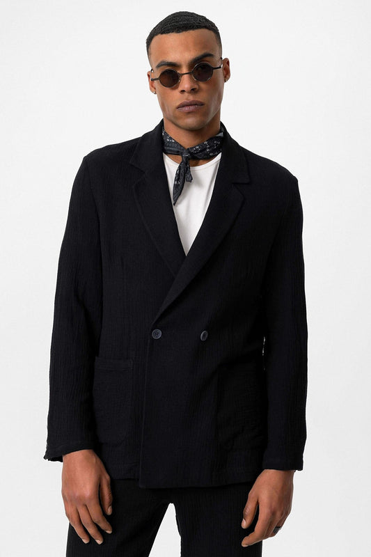 Antioch Double-Breasted Unlined Men's Blazer