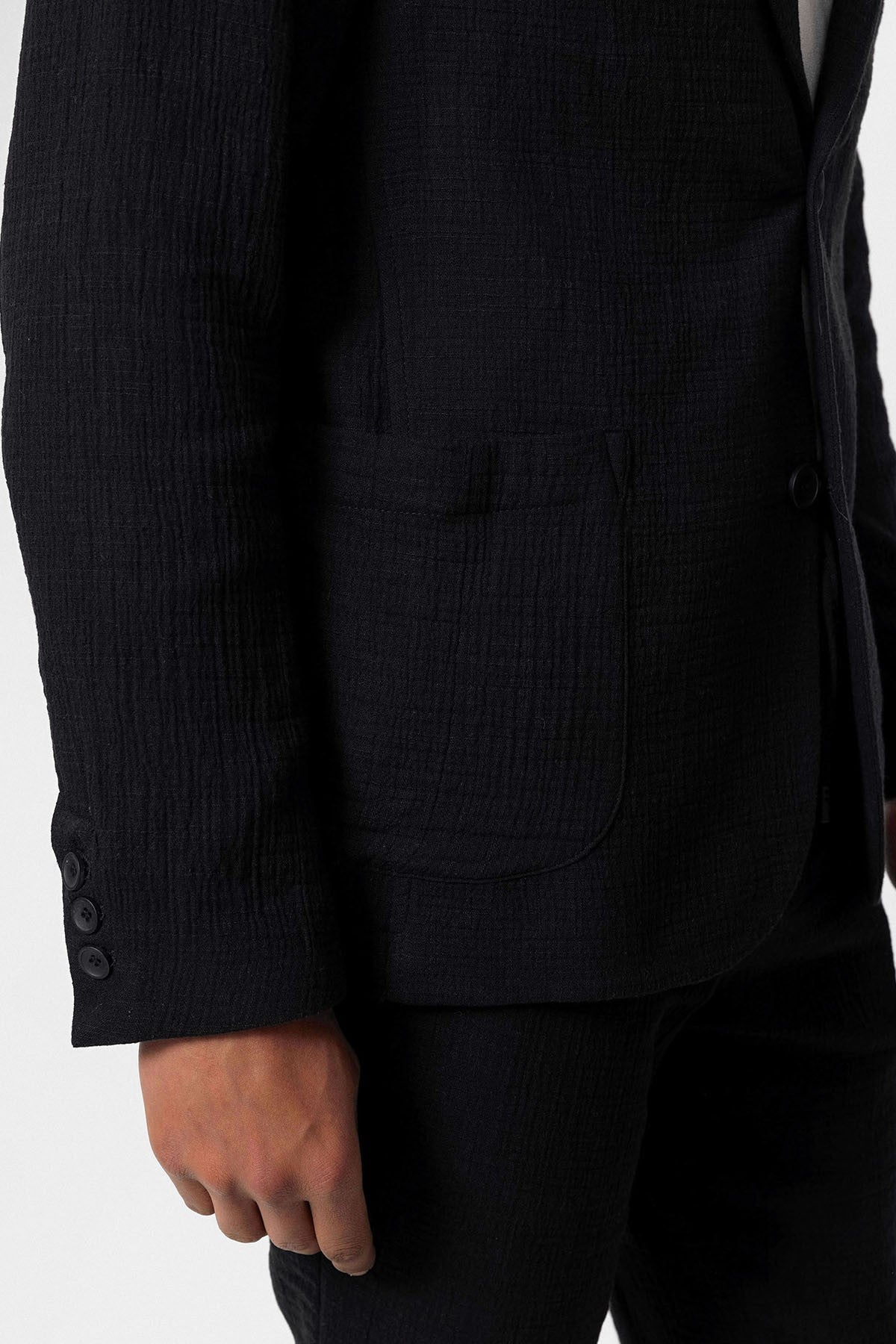 Antioch Men's Blazer Jacket with Side Pockets and No Lapels