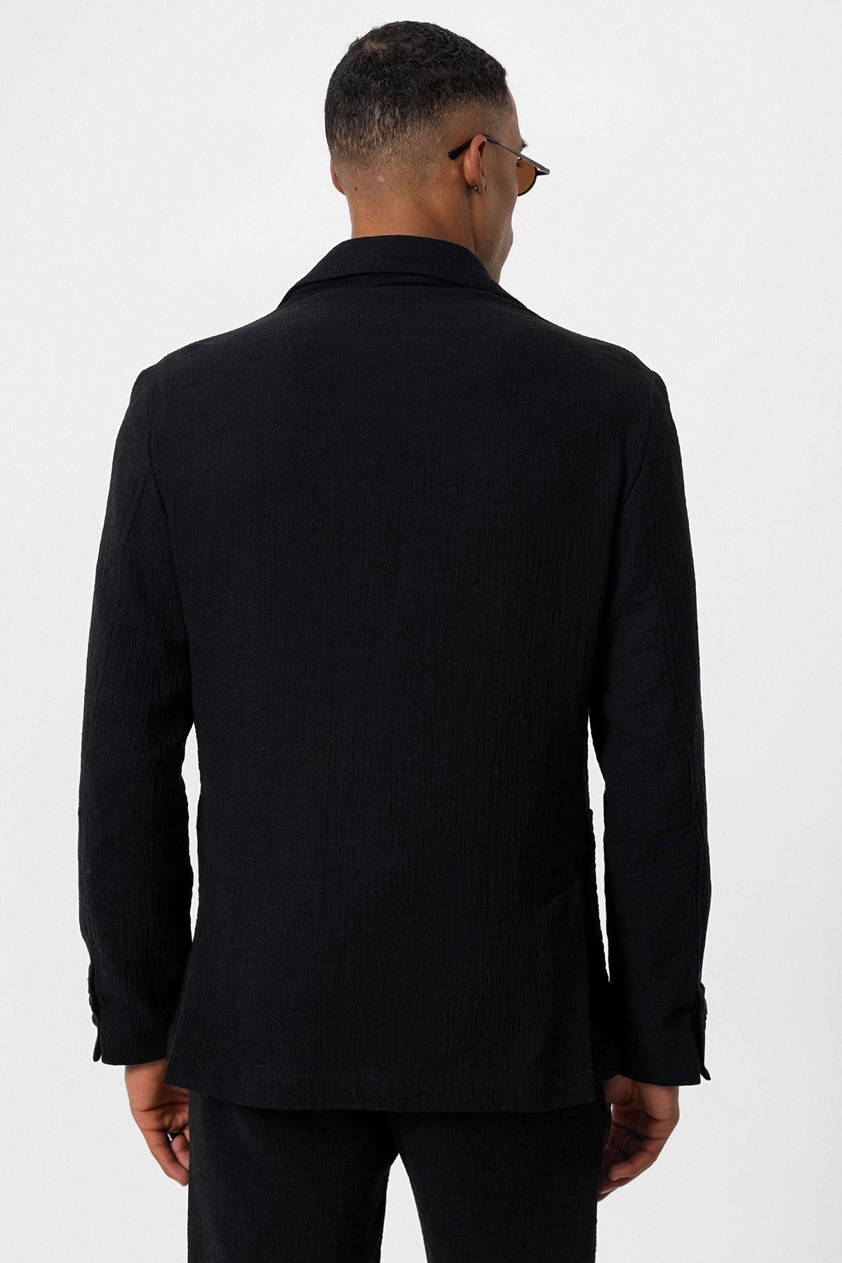 Antioch Men's Blazer Jacket with Side Pockets and No Lapels