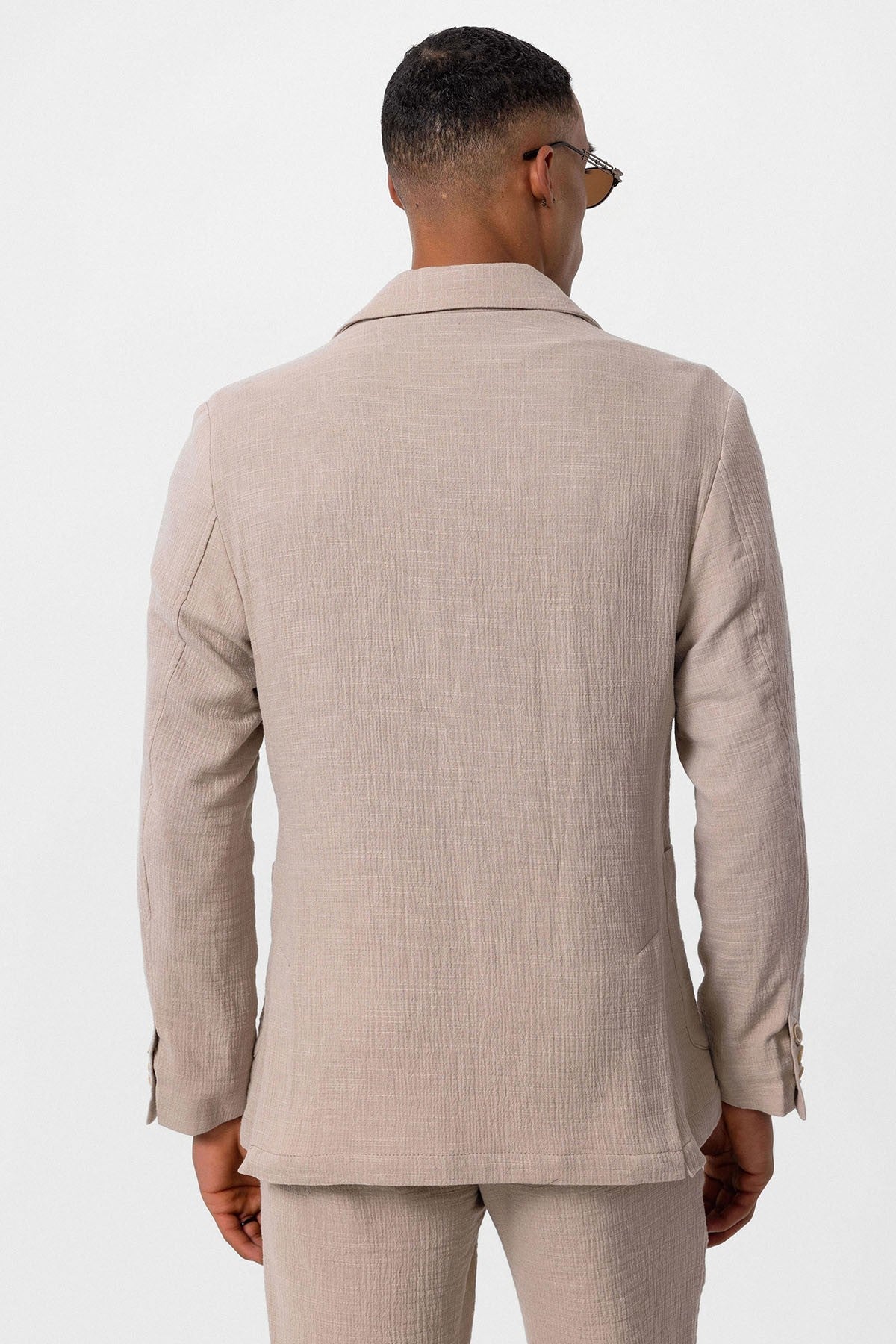 Antioch Men's Blazer Jacket with Side Pockets and No Lapels