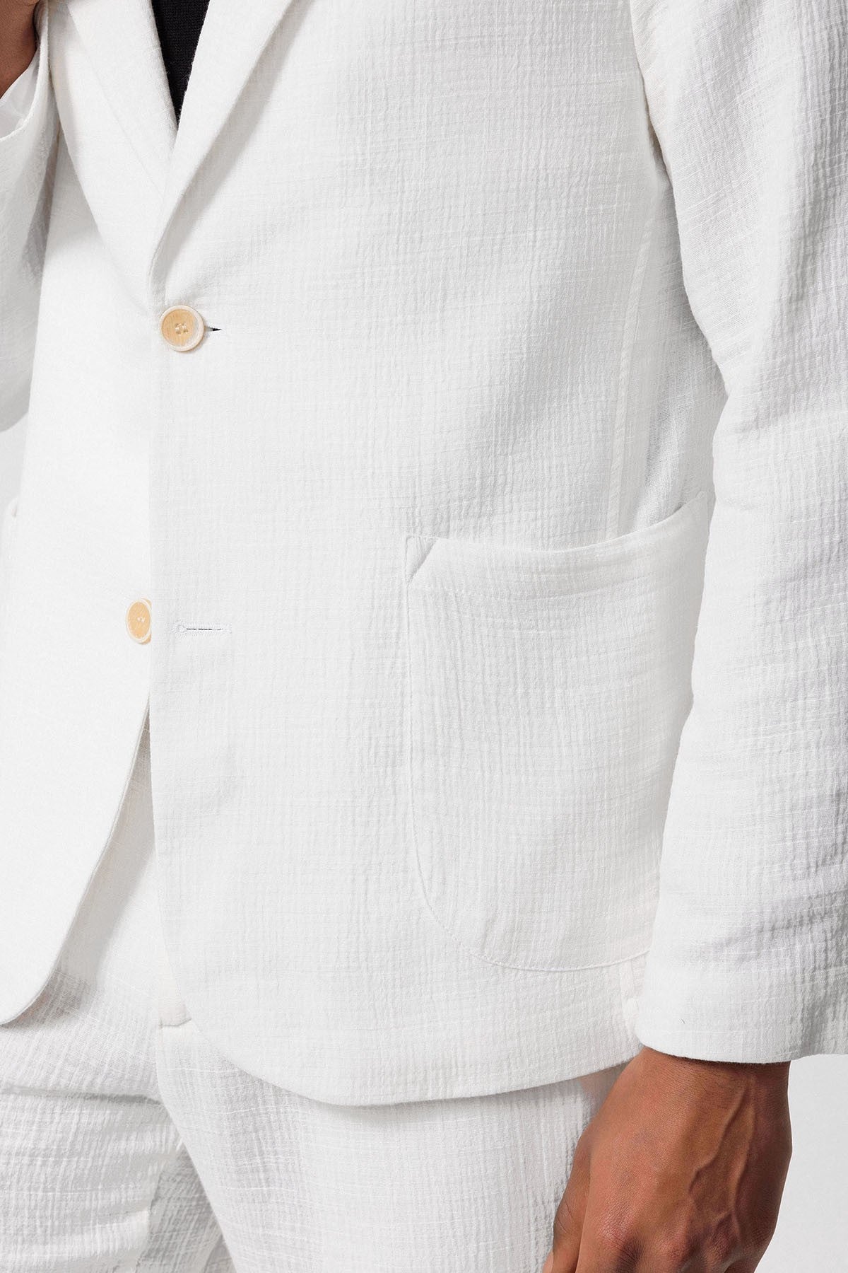 Antioch Men's Blazer Jacket with Side Pockets and No Lapels
