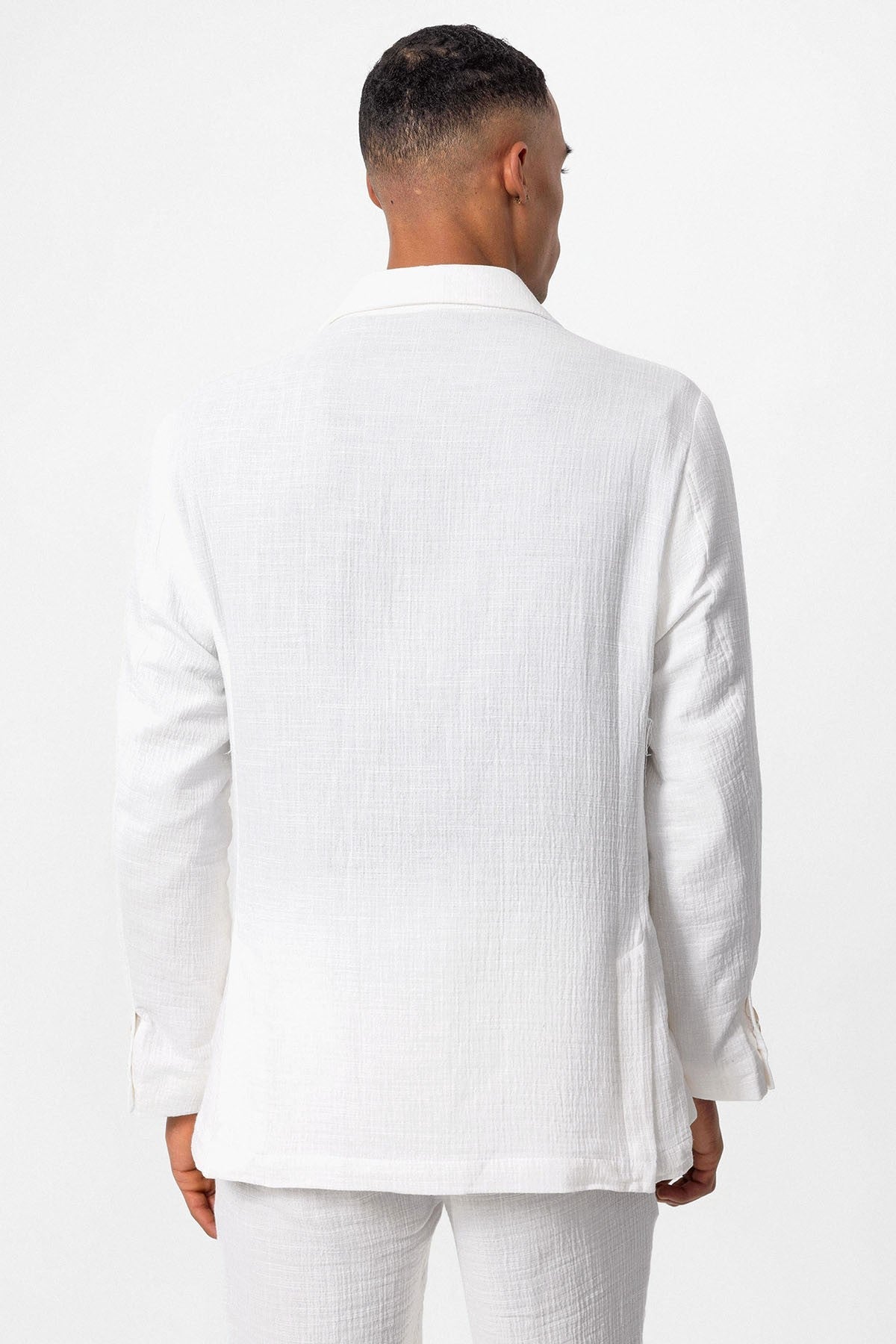 Antioch Men's Blazer Jacket with Side Pockets and No Lapels