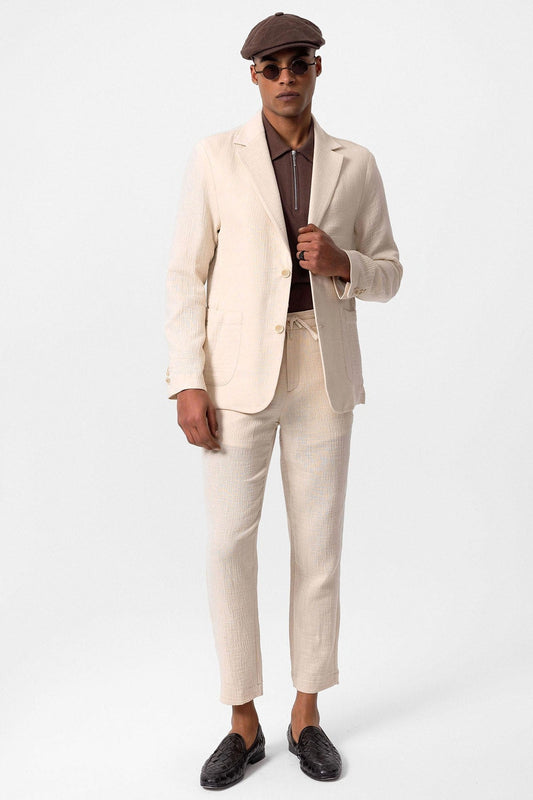 Antioch Men's Blazer Jacket with Side Pockets and No Lapels