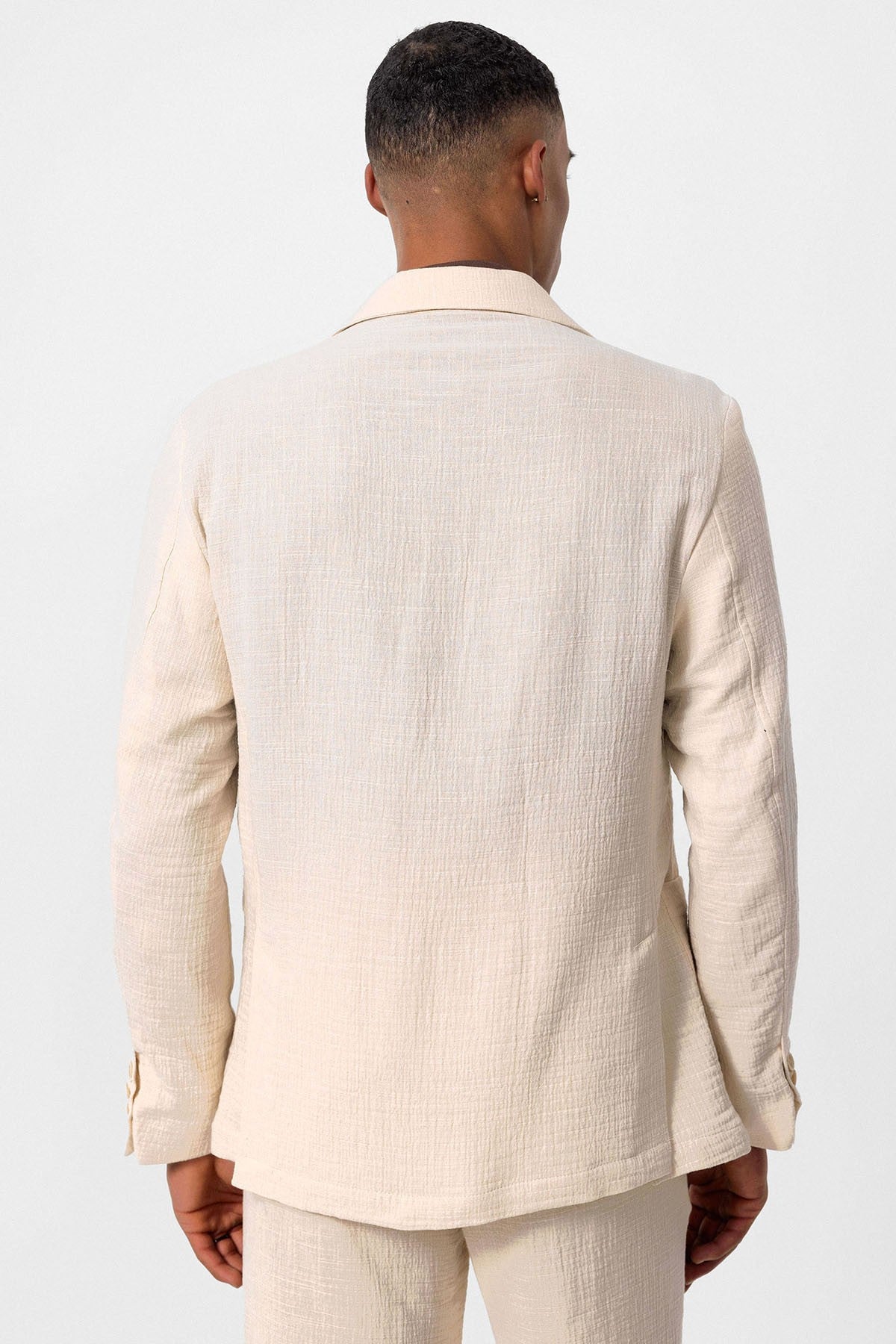 Antioch Men's Blazer Jacket with Side Pockets and No Lapels