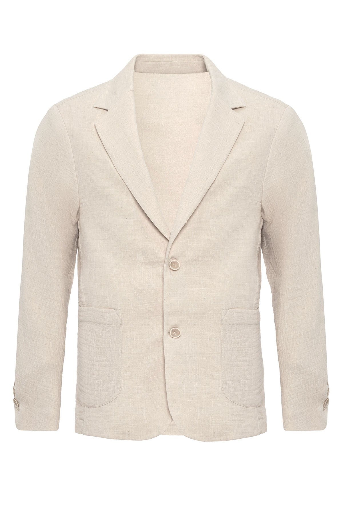 Antioch Men's Blazer Jacket with Side Pockets and No Lapels