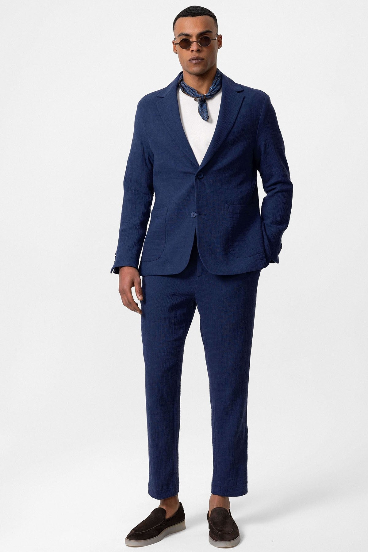 Antioch Men's Blazer Jacket with Side Pockets and No Lapels