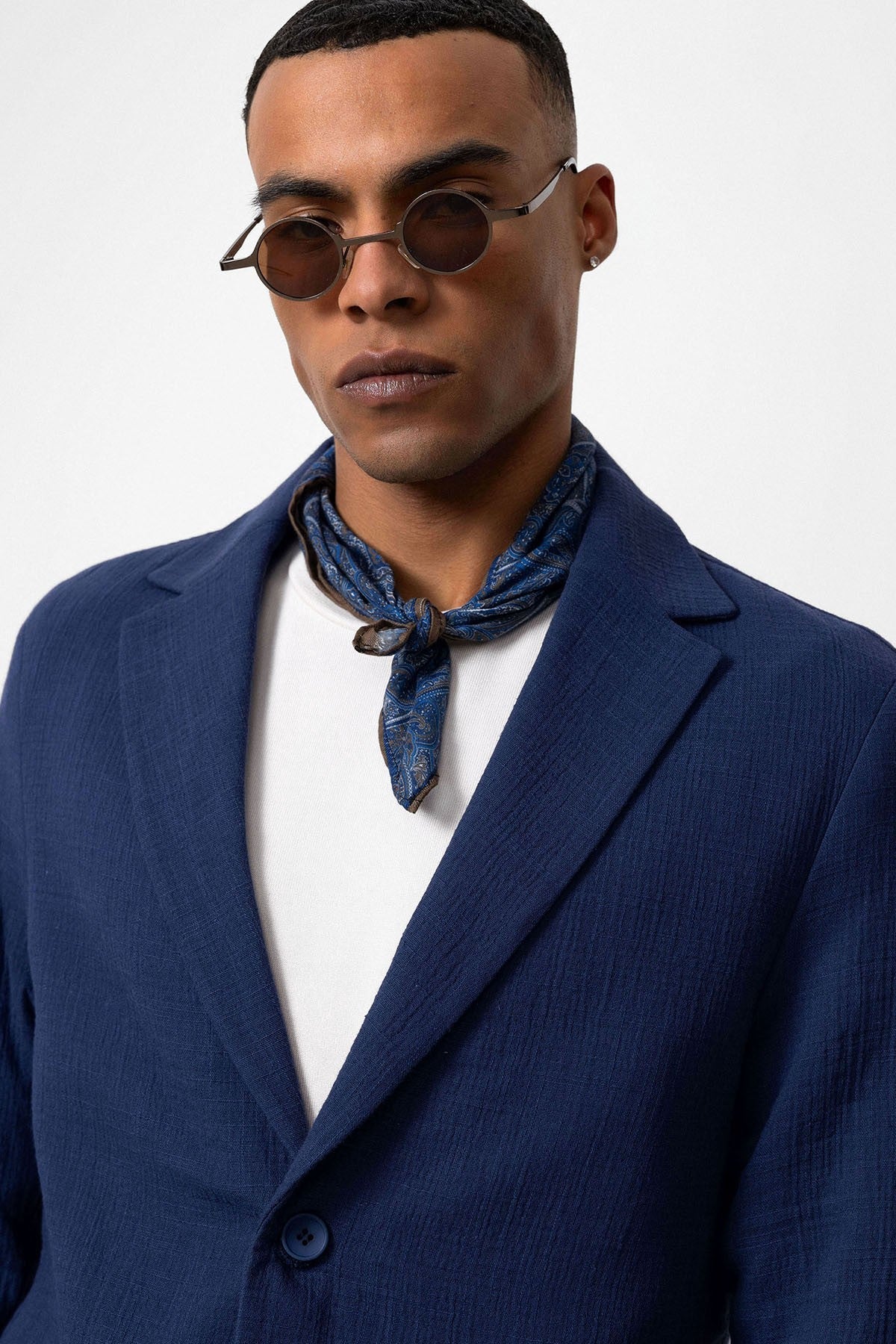 Antioch Men's Blazer Jacket with Side Pockets and No Lapels