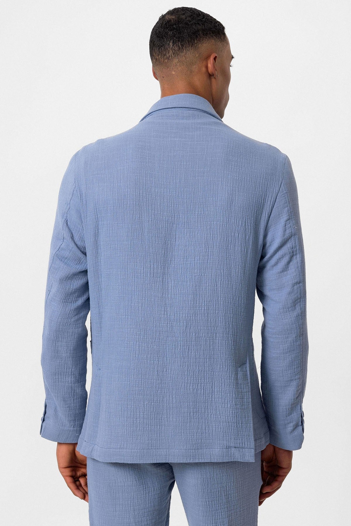 Antioch Men's Blazer Jacket with Side Pockets and No Lapels