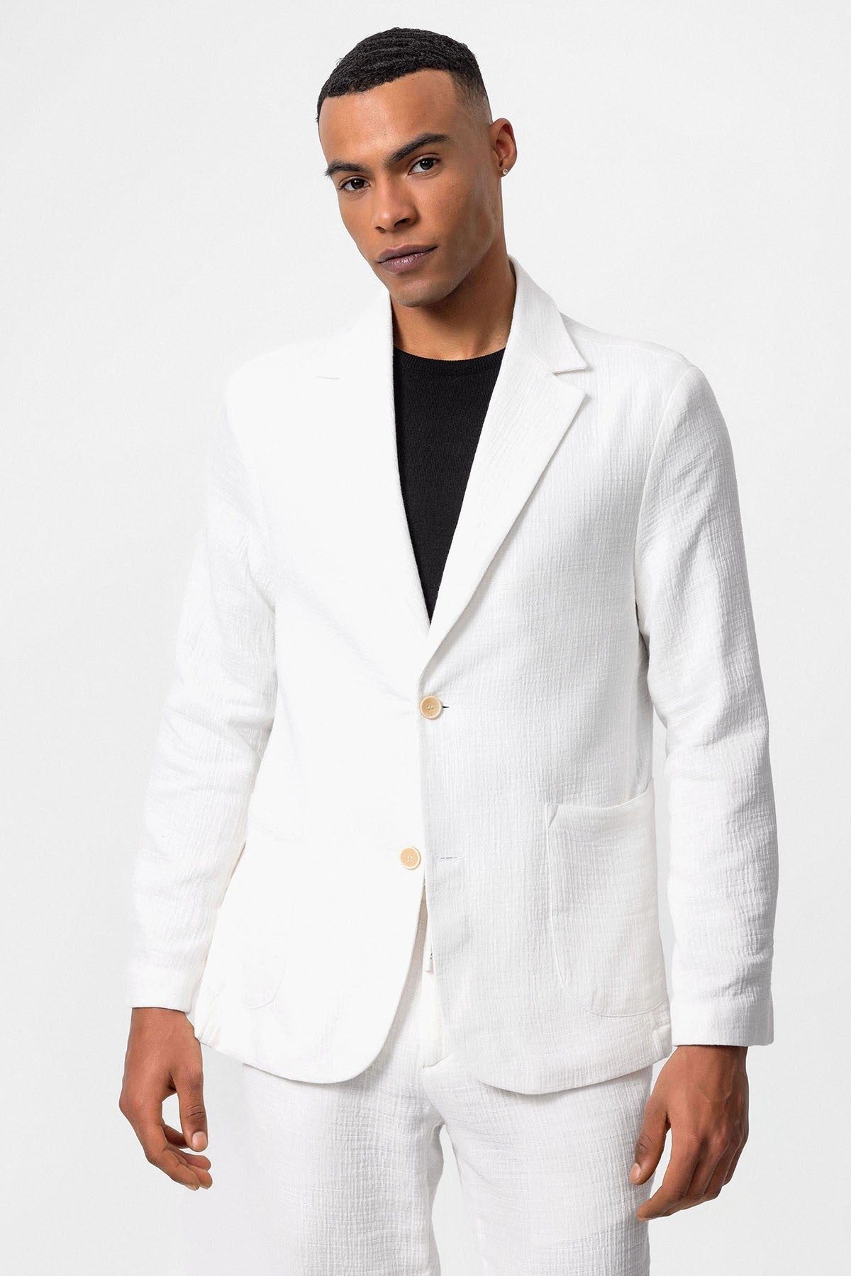 Antioch Men's Blazer Jacket with Side Pockets and No Lapels