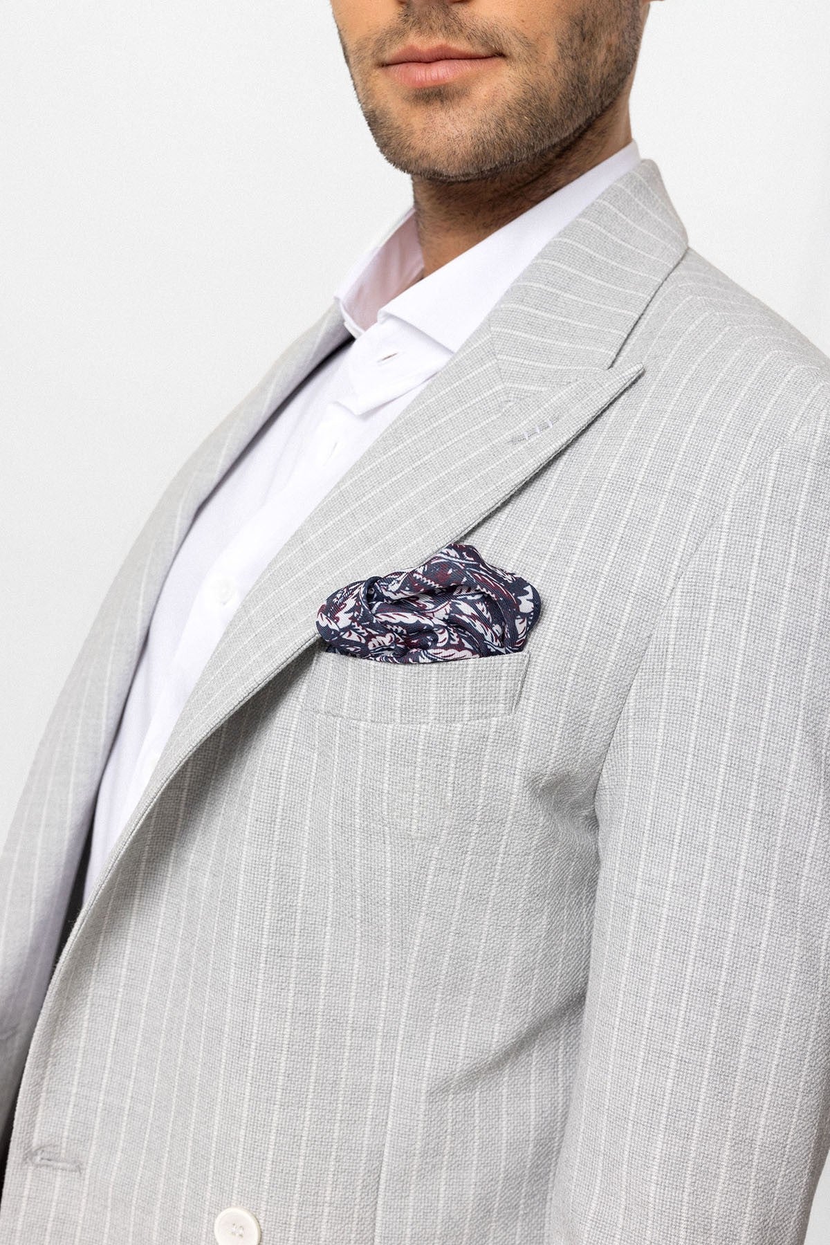 Antioch Single-Button Double-Breasted Striped Men's Blazer