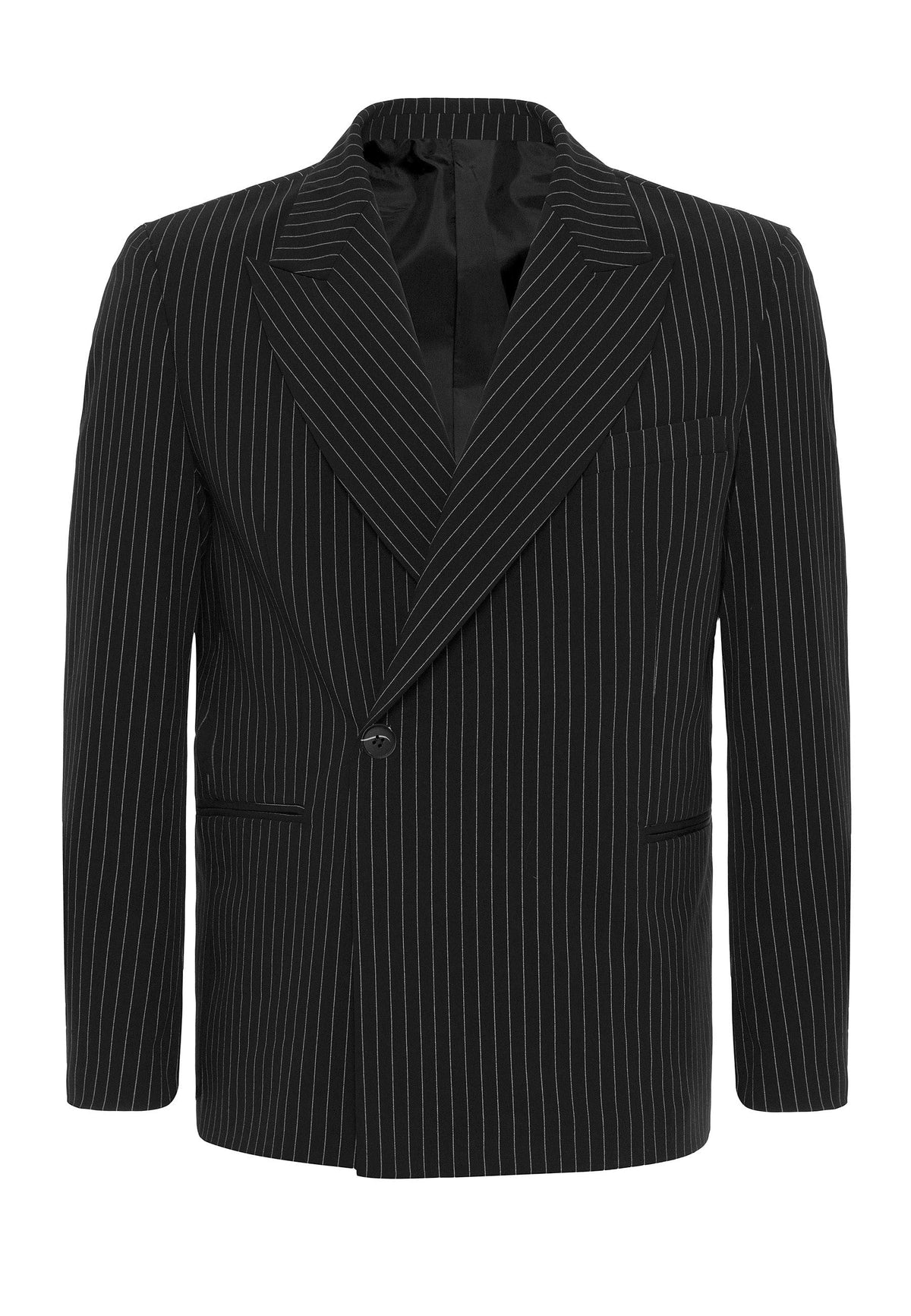 Antioch Double-Breasted Striped Men's Blazer Jacket