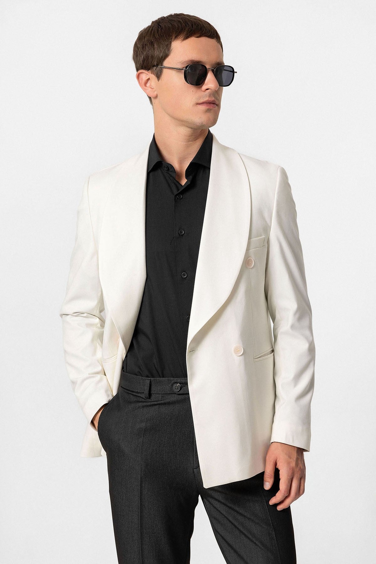Antioch Double-Breasted Regular-Fit Men's Blazer Jacket