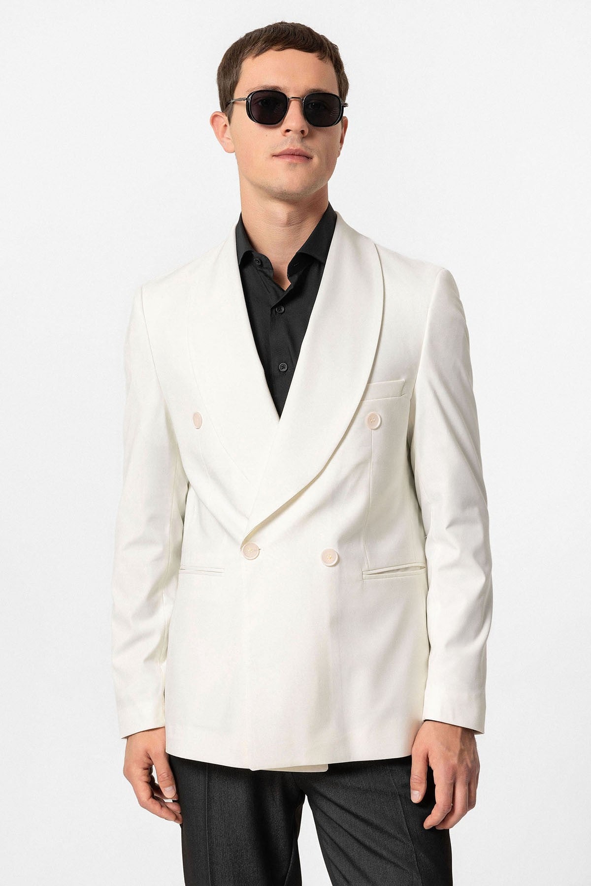 Antioch Double-Breasted Regular-Fit Men's Blazer Jacket