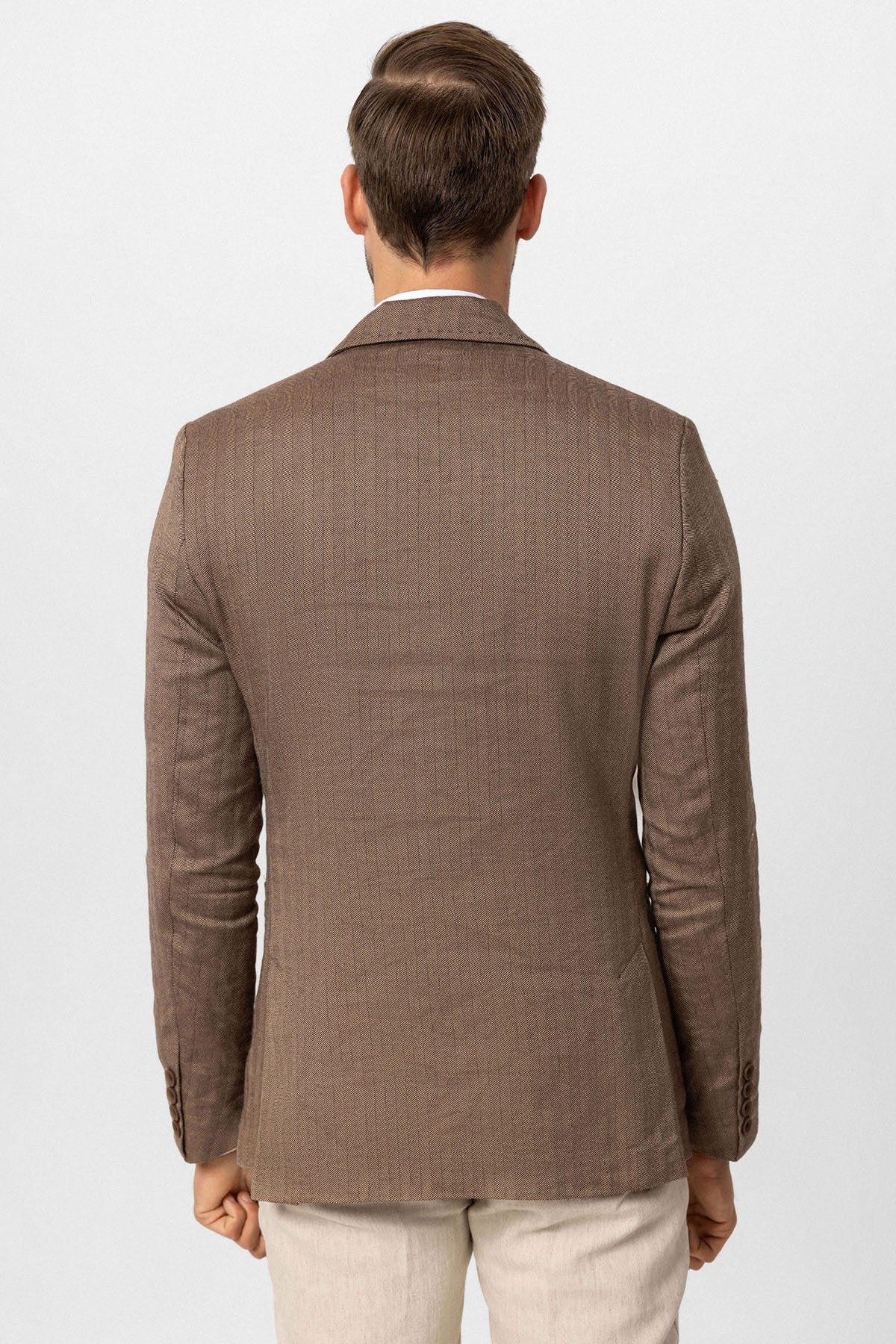 Antioch Men's Herringbone-Patterned Blazer