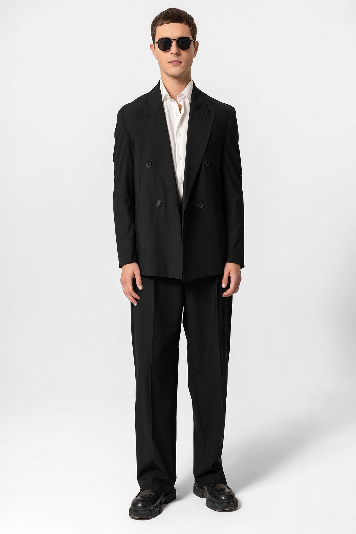 Antioch Single-Button Double-Breasted Men's Blazer