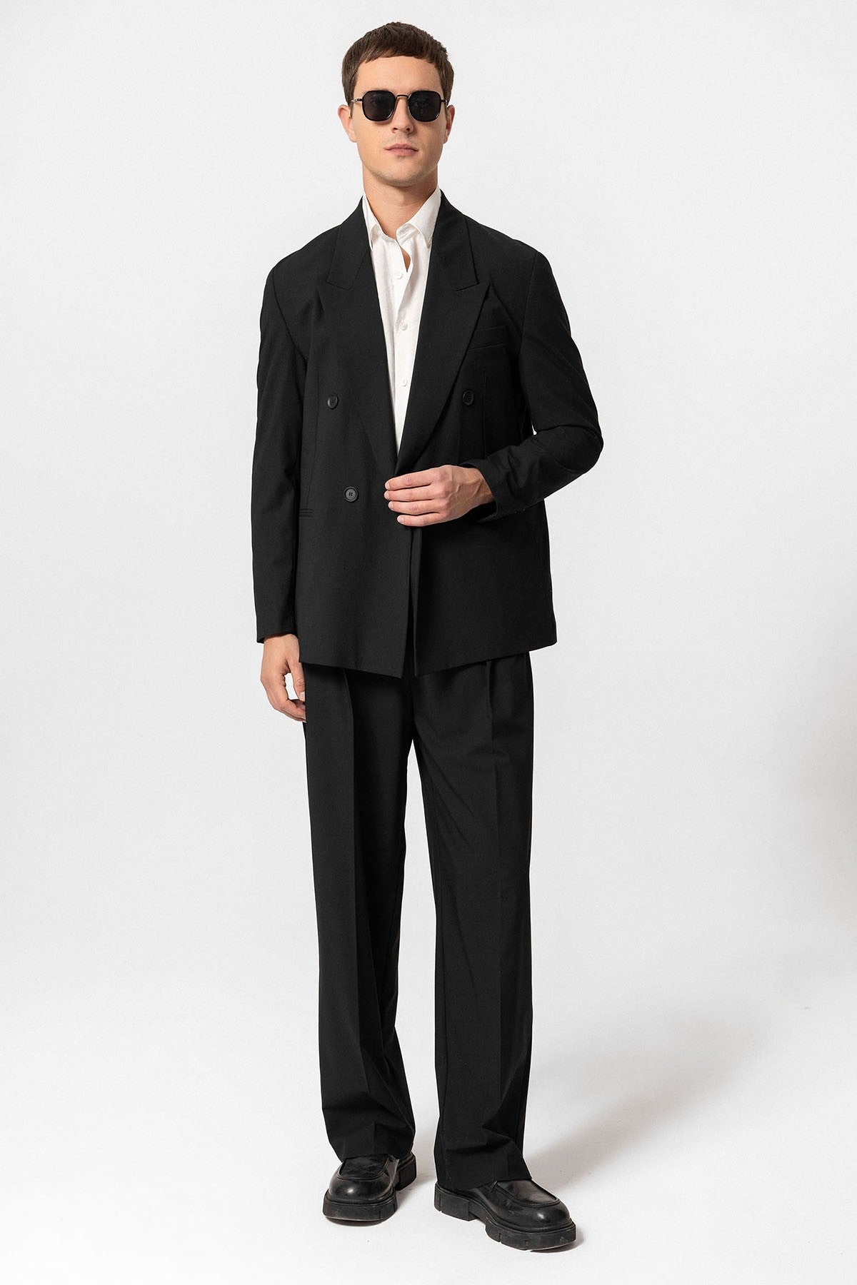 Antioch Single-Button Double-Breasted Men's Blazer