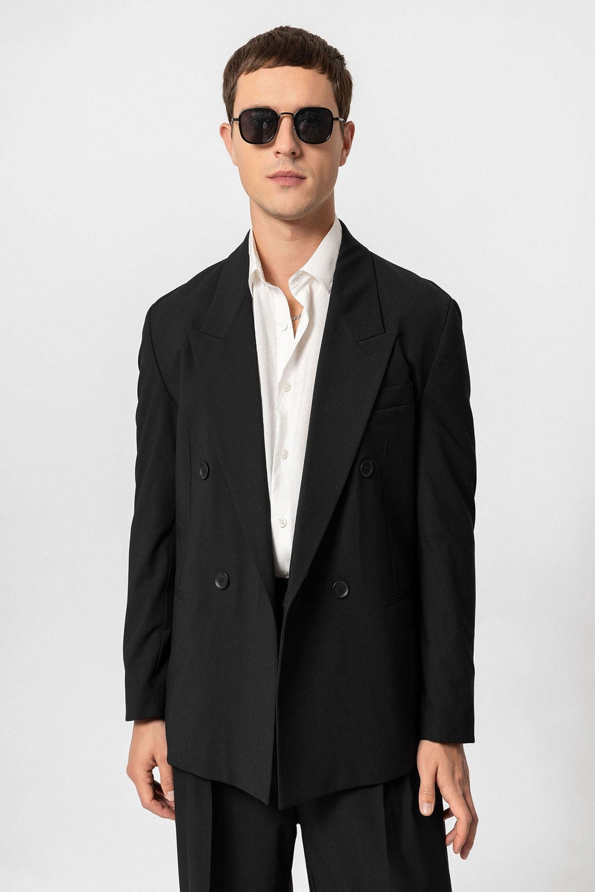 Antioch Single-Button Double-Breasted Men's Blazer