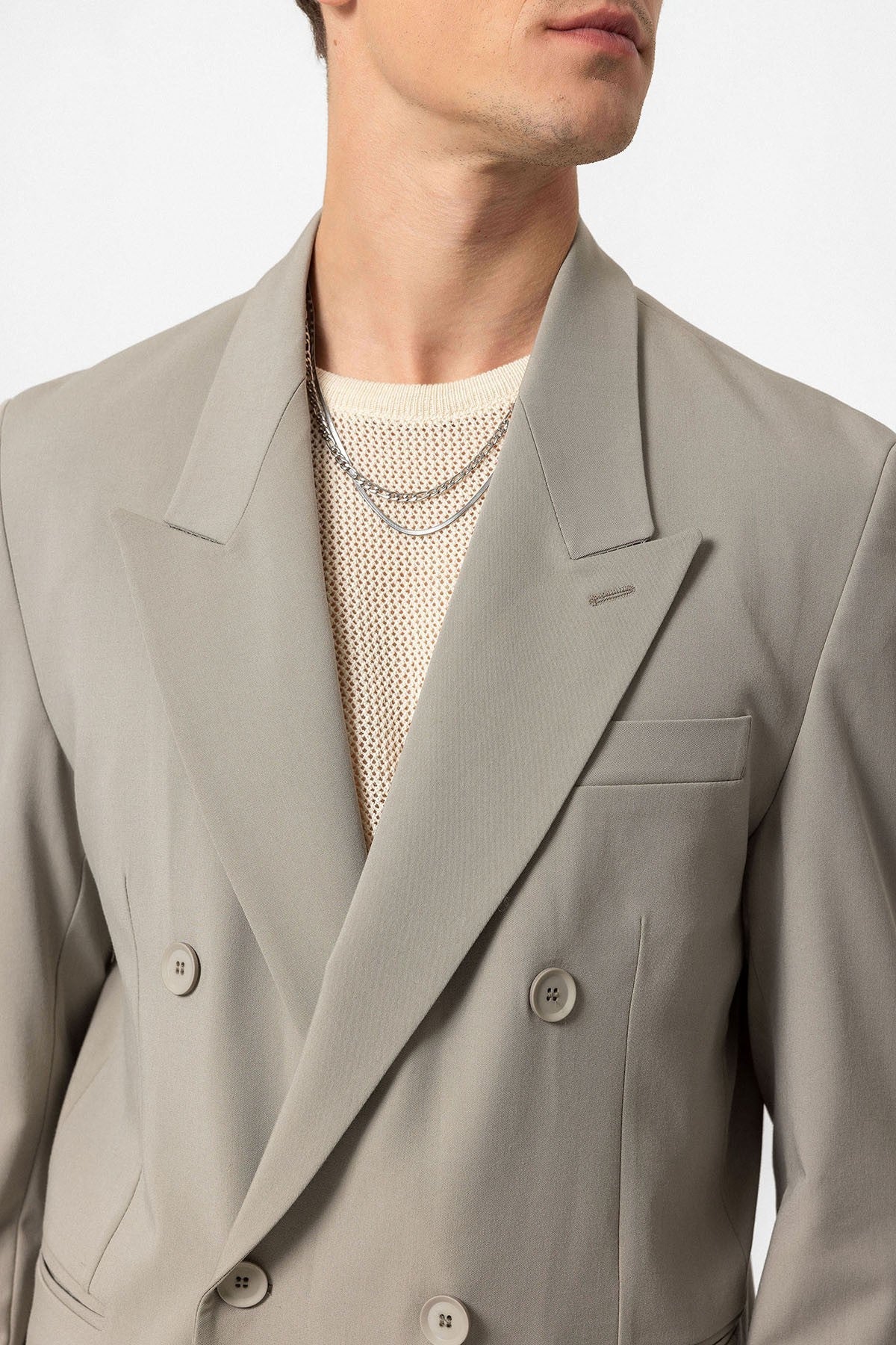 Antioch Single-Button Double-Breasted Men's Blazer