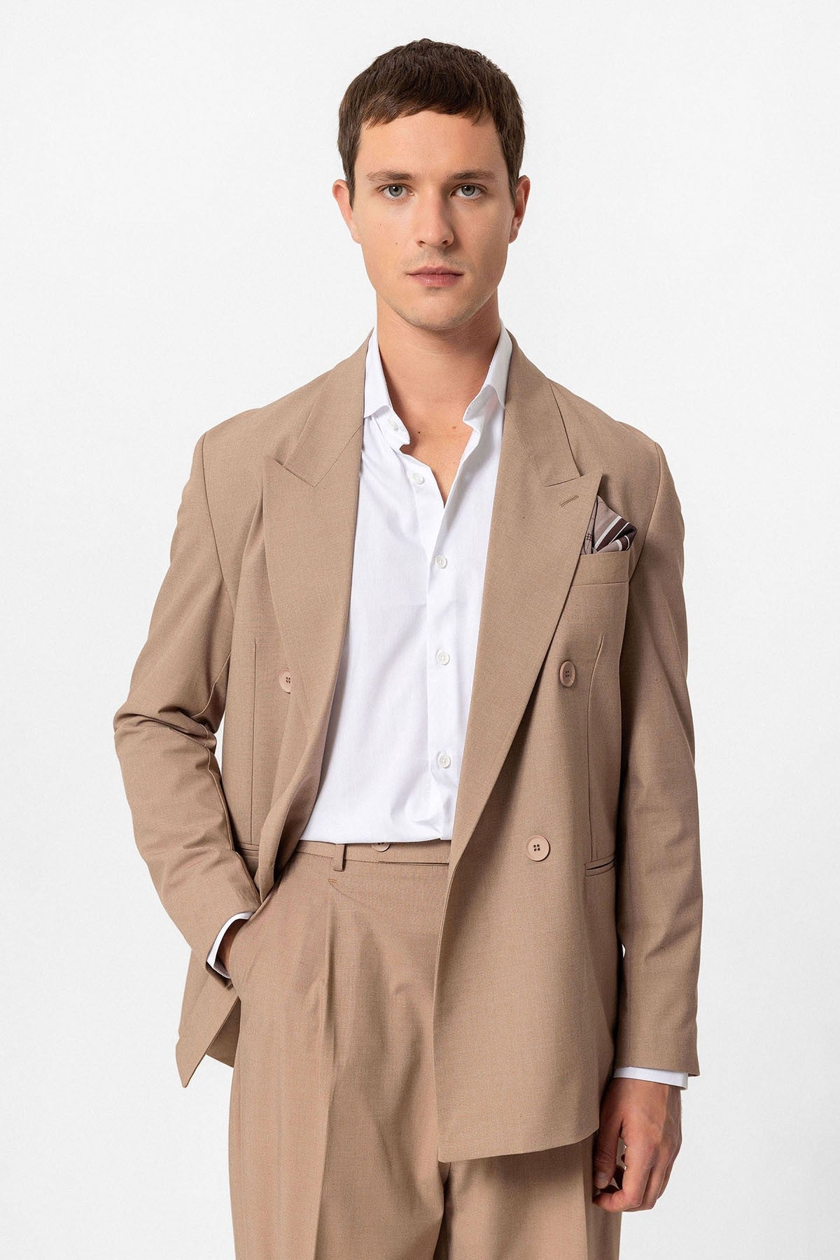 Antioch Single-Button Double-Breasted Men's Blazer