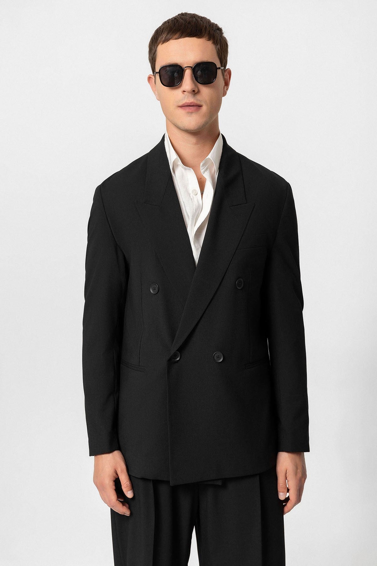 Antioch Single-Button Double-Breasted Men's Blazer