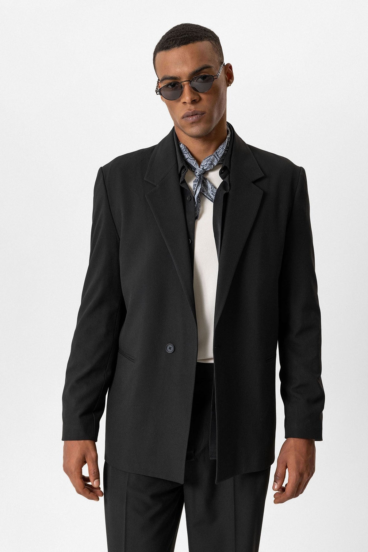 Antioch Single-Button Relaxed-Fit Men's Blazer