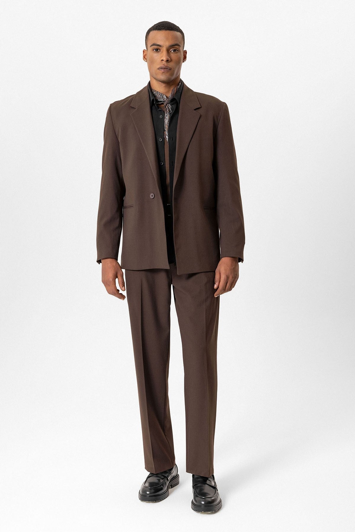Antioch Single-Button Relaxed-Fit Men's Blazer