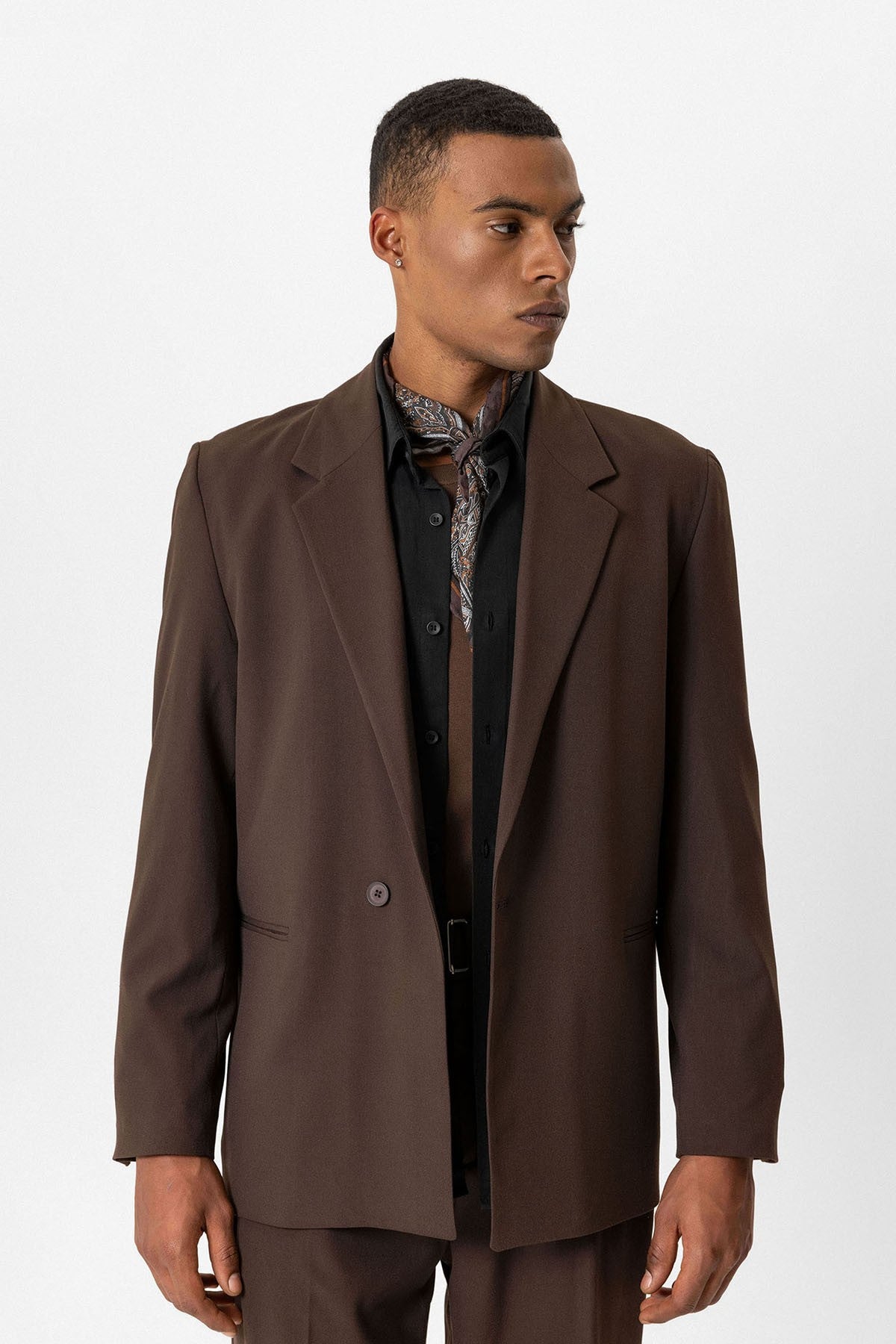 Antioch Single-Button Relaxed-Fit Men's Blazer